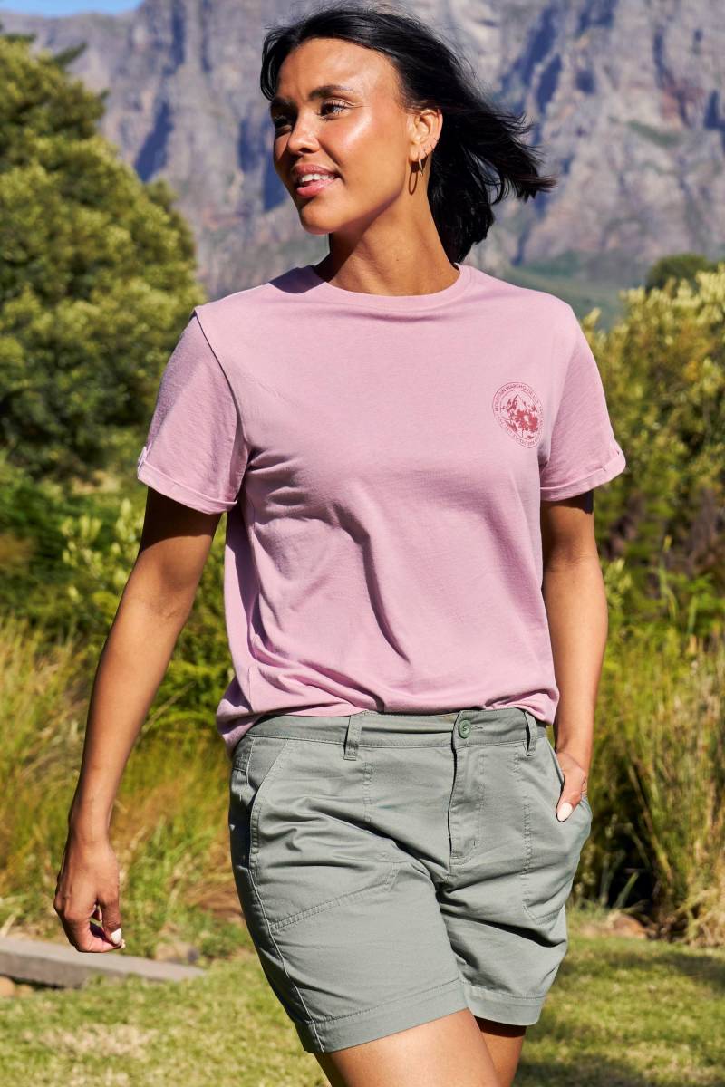 Explore The Outdoors Damen T-Shirt - Lila von Mountain Warehouse
