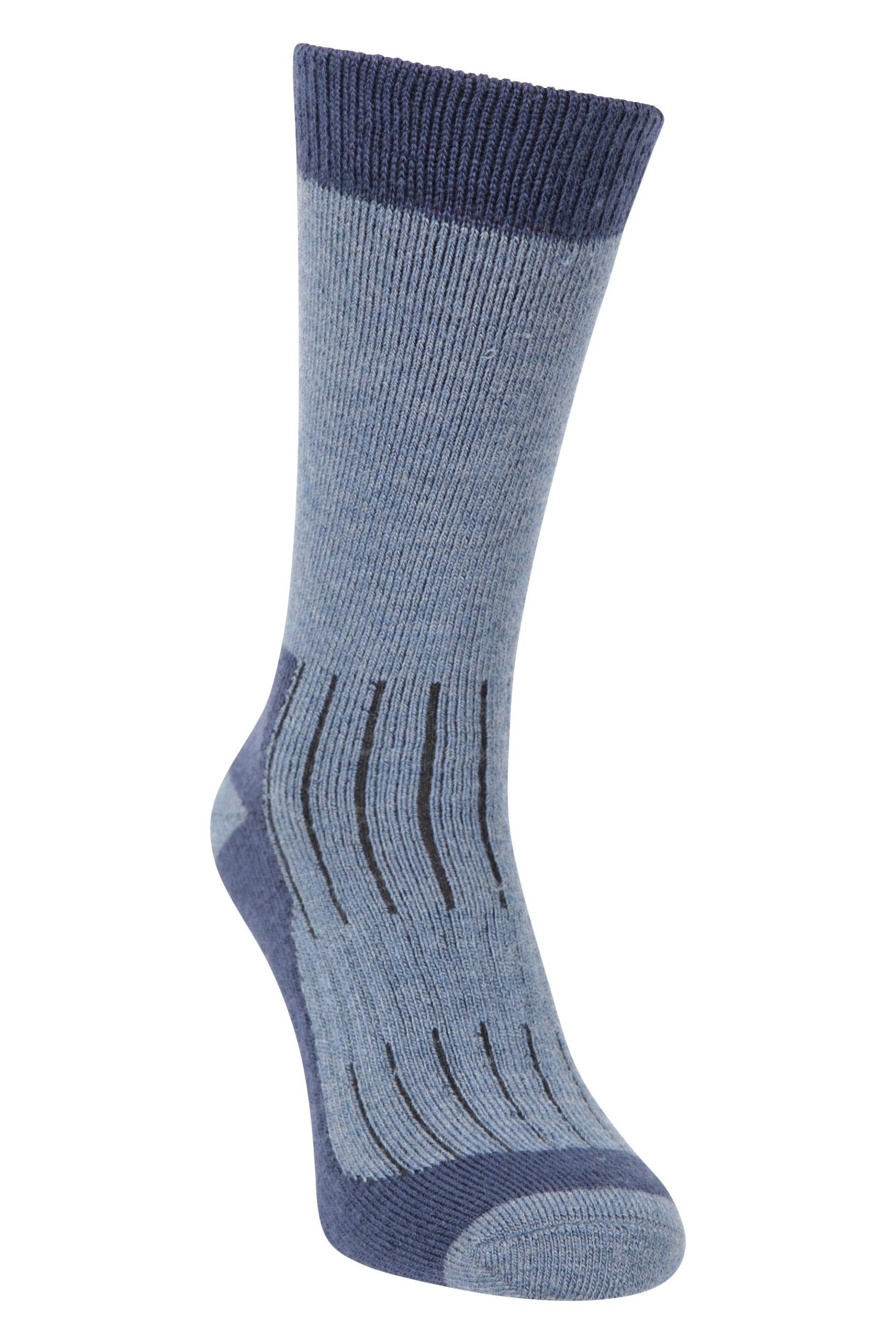 Explorer Halblange Merino Herrensocken - Marineblau von Mountain Warehouse