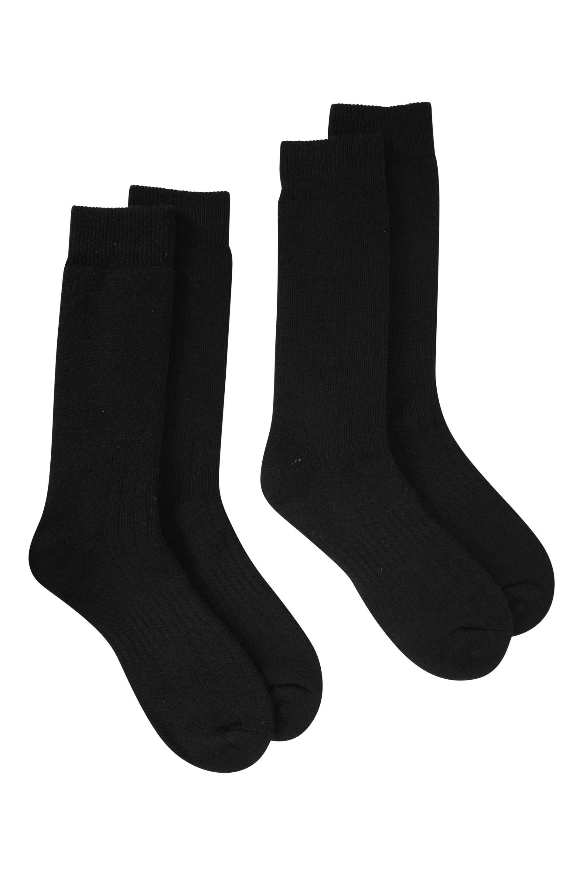 Explorer Merinosocken für Herren, 2er-Pack - Schwarz von Mountain Warehouse