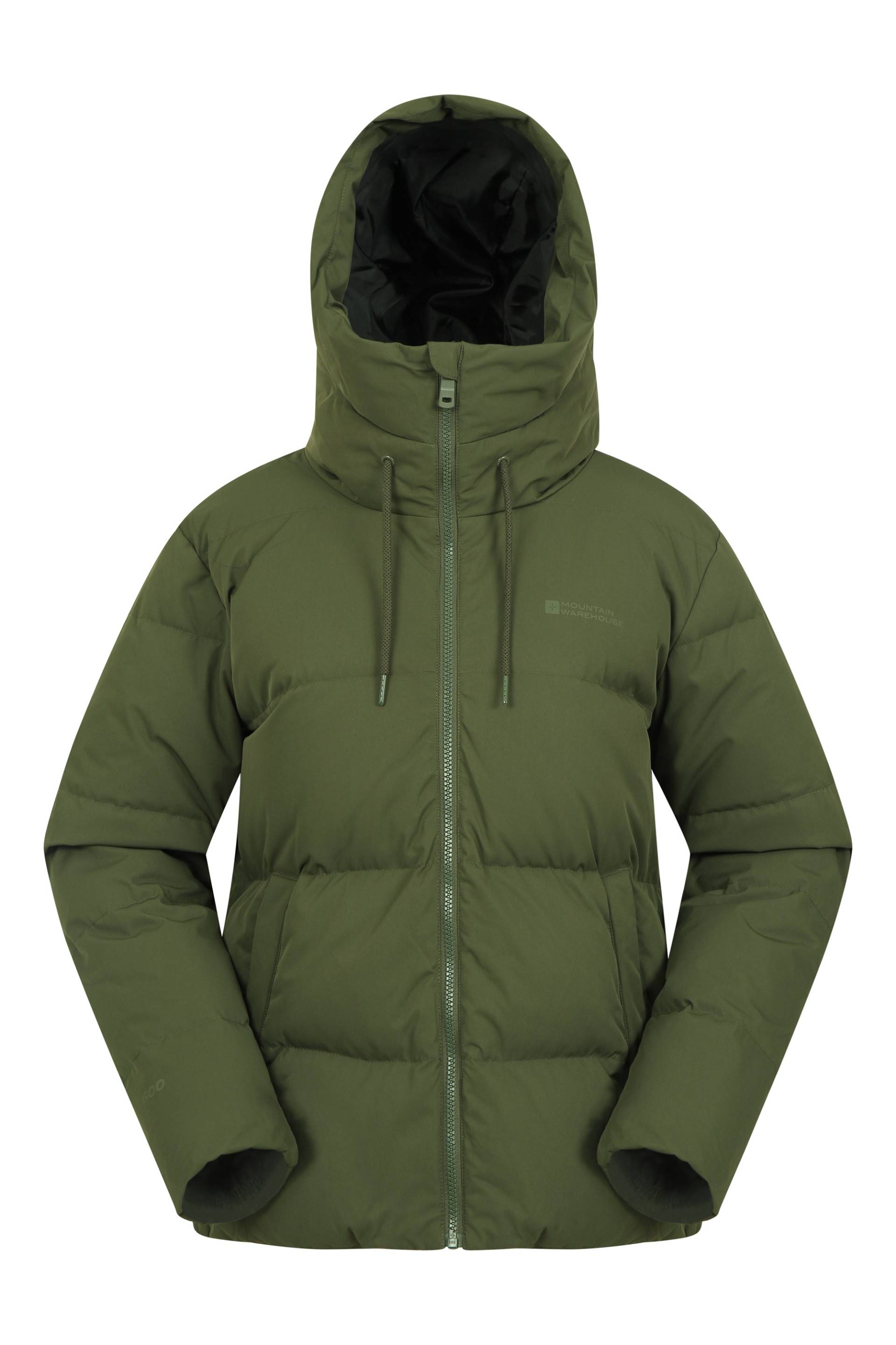 Extreme kuschelige kurze Daunenjacke für Damen - Khaki von Mountain Warehouse