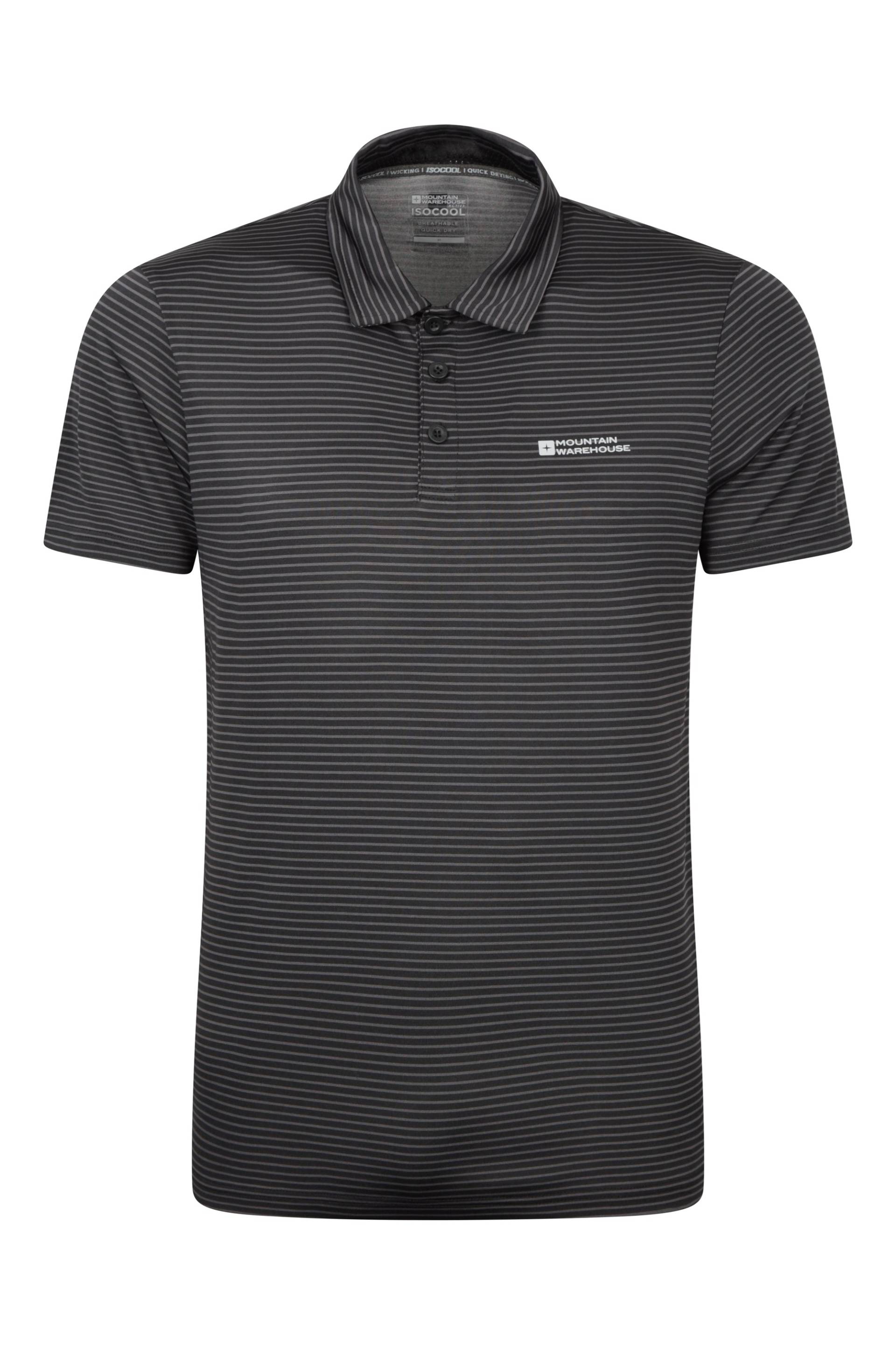 Fairway IsoCool Herren Polohemd - Schwarz von Mountain Warehouse