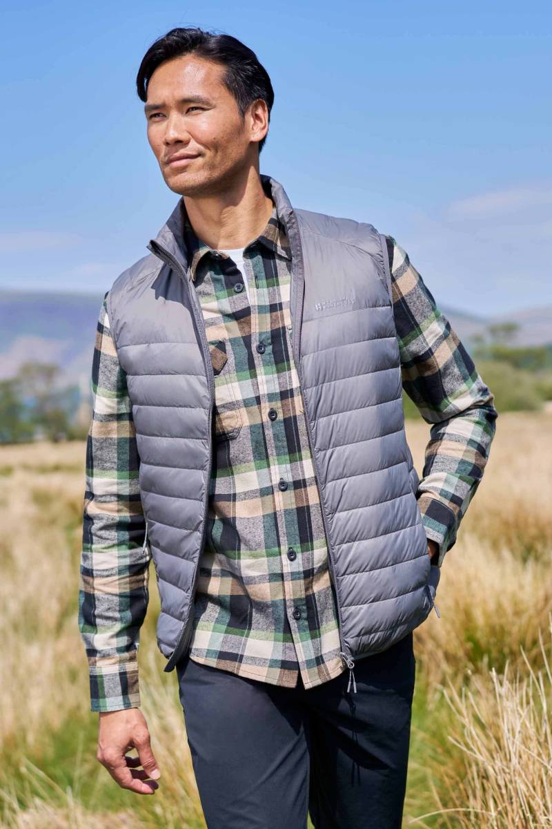 Featherweight Herren Daunenweste - Grau von Mountain Warehouse