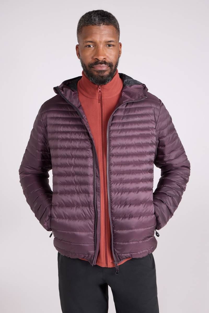 Federleichte Hybrid-Daunenjacke mit Kapuze - Braun von Mountain Warehouse