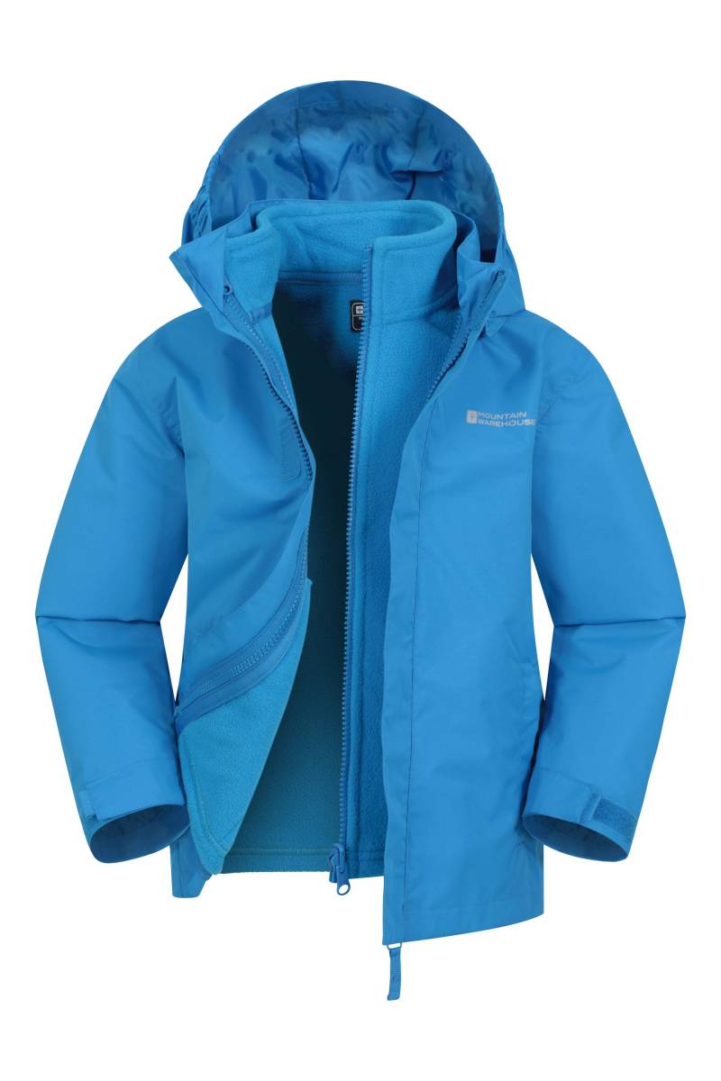 Fell 3 in 1 Wasserabweisende Kinderjacke - Blau von Mountain Warehouse