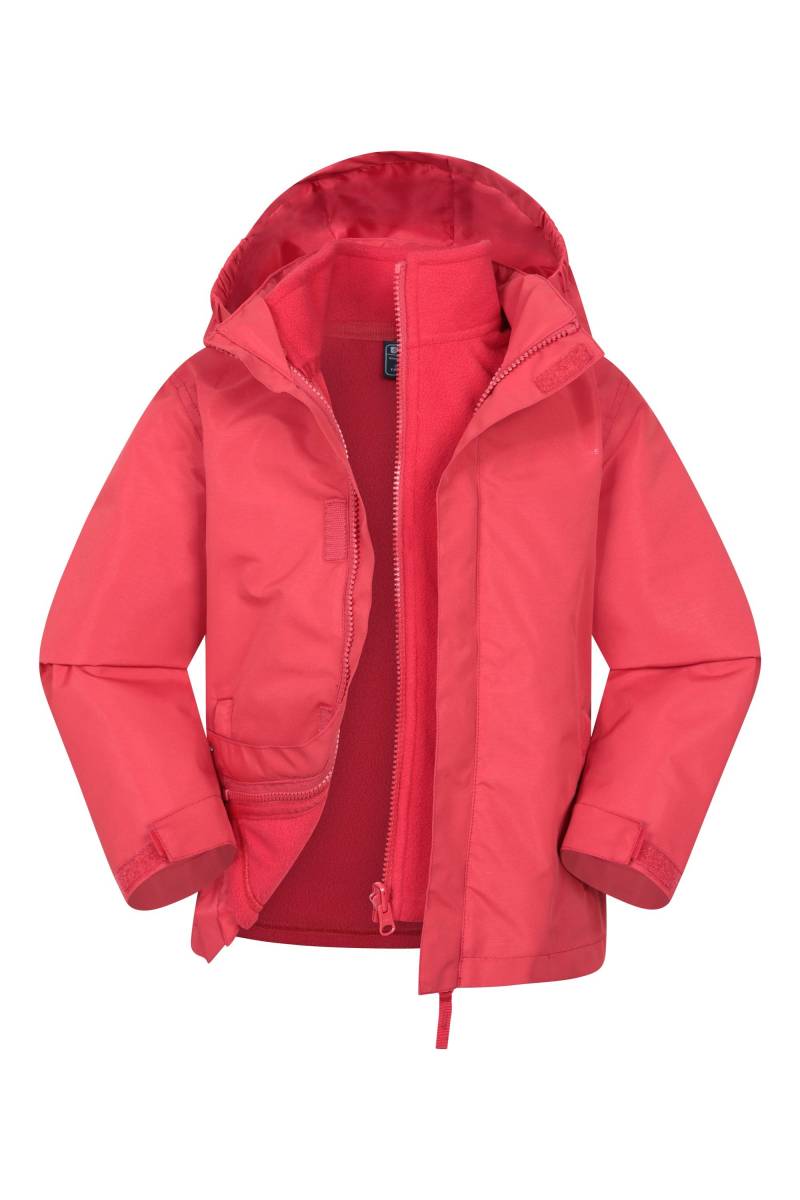 Fell 3 in 1 Wasserabweisende Kinderjacke - Rot von Mountain Warehouse