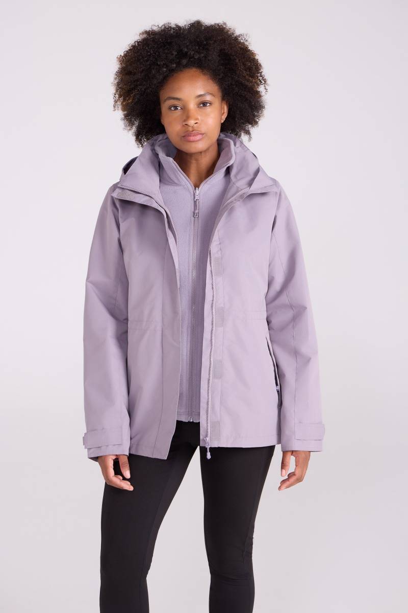 Fell II 3 in 1 Wasserabweisende Damenjacke - Lila von Mountain Warehouse