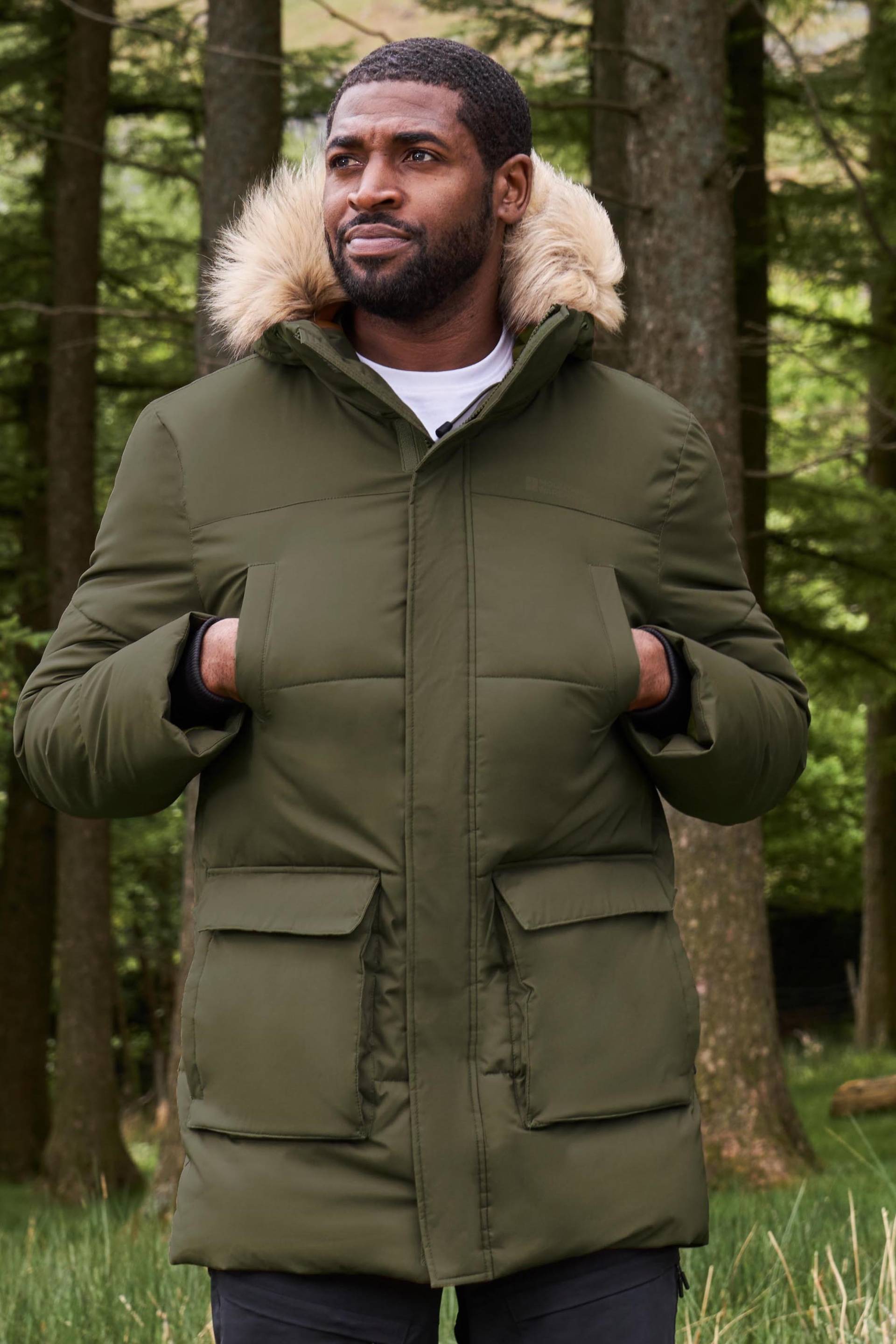 Fern Wasserabweisender Herren-Parka - Khaki von Mountain Warehouse