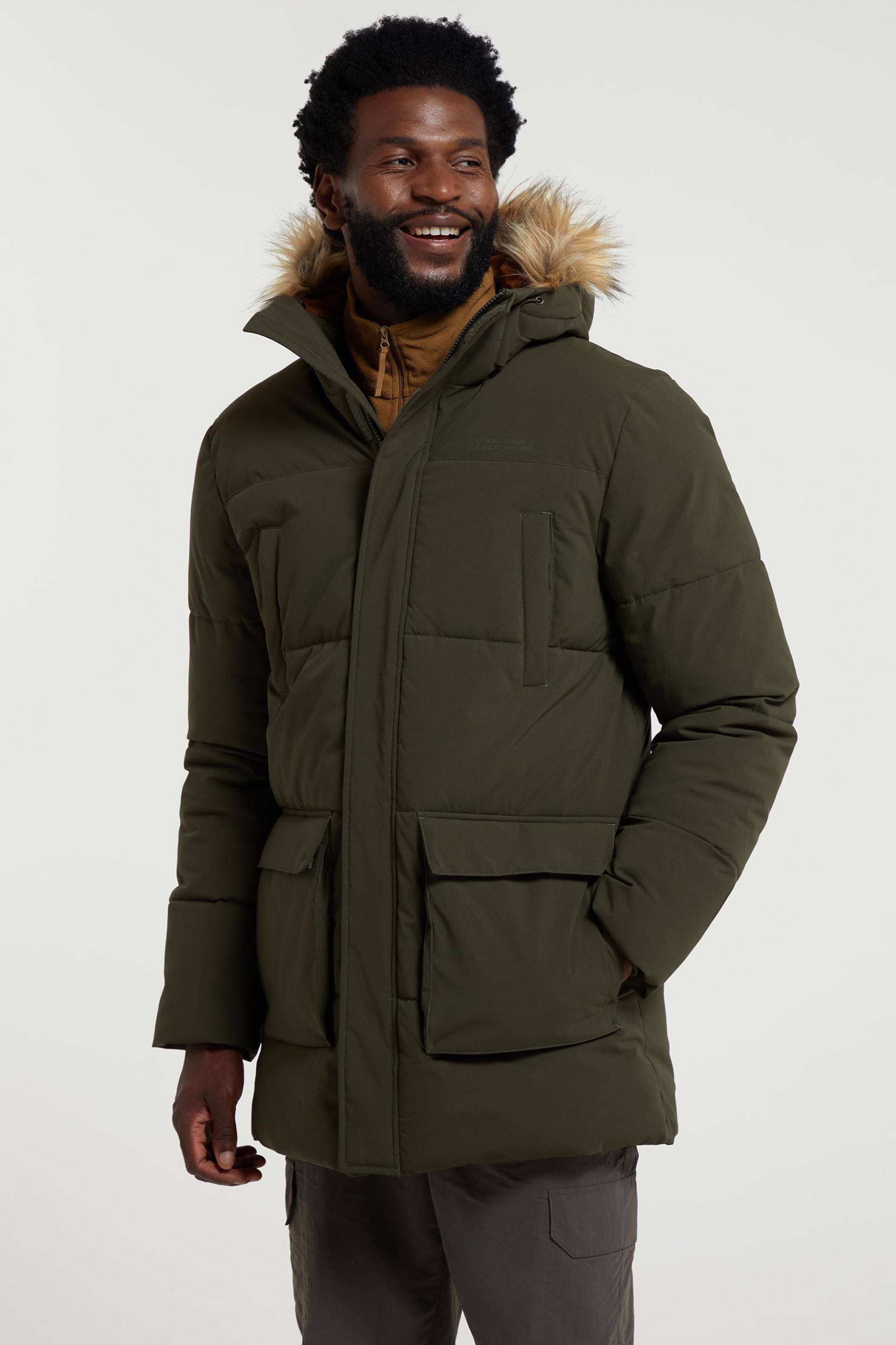 Fern Wasserabweisender Herren-Parka - Khaki von Mountain Warehouse