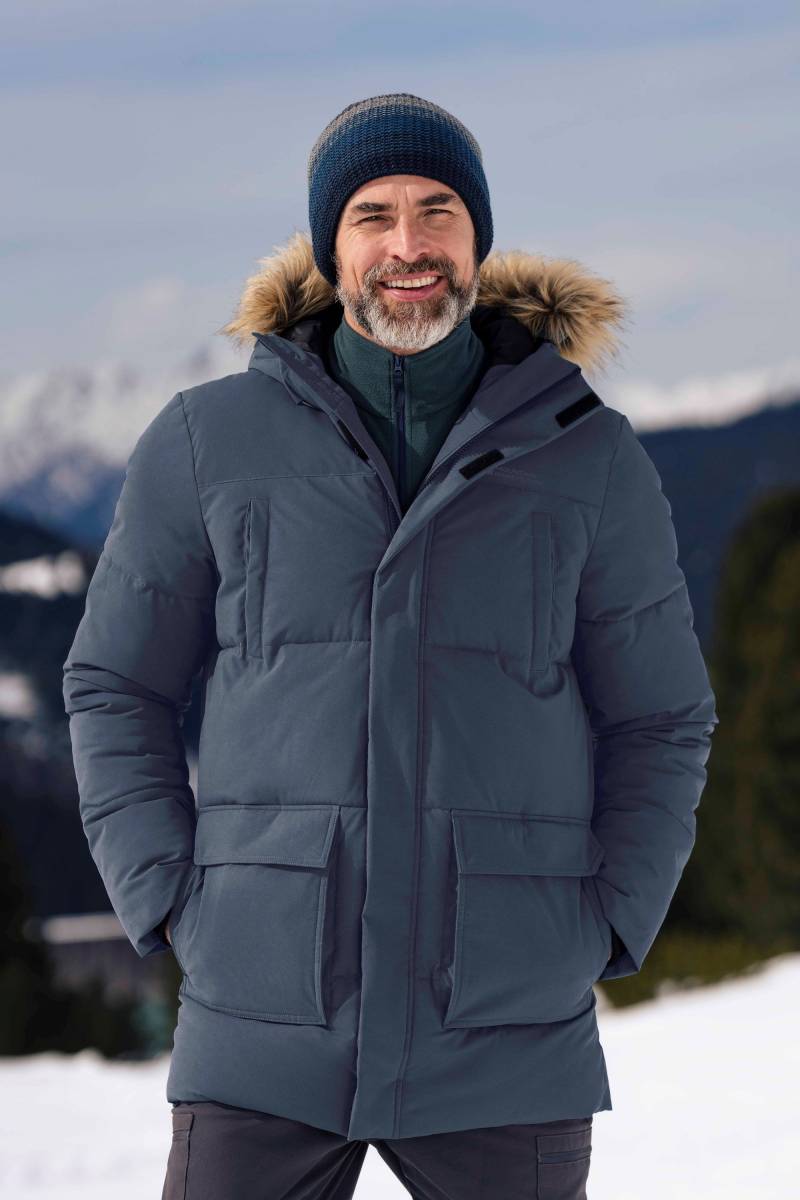 Fern Wasserabweisender Herren-Parka - Marineblau von Mountain Warehouse