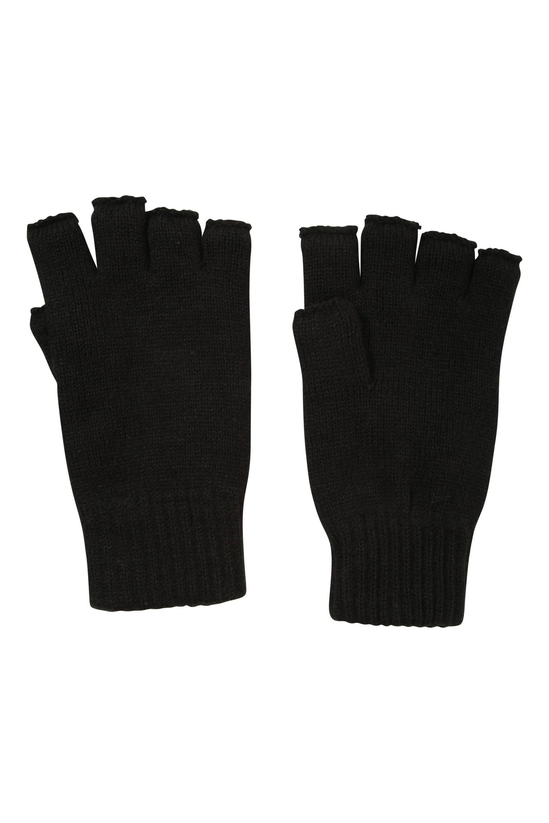 Fingerlose Gestrickte Handschuhe - Schwarz von Mountain Warehouse