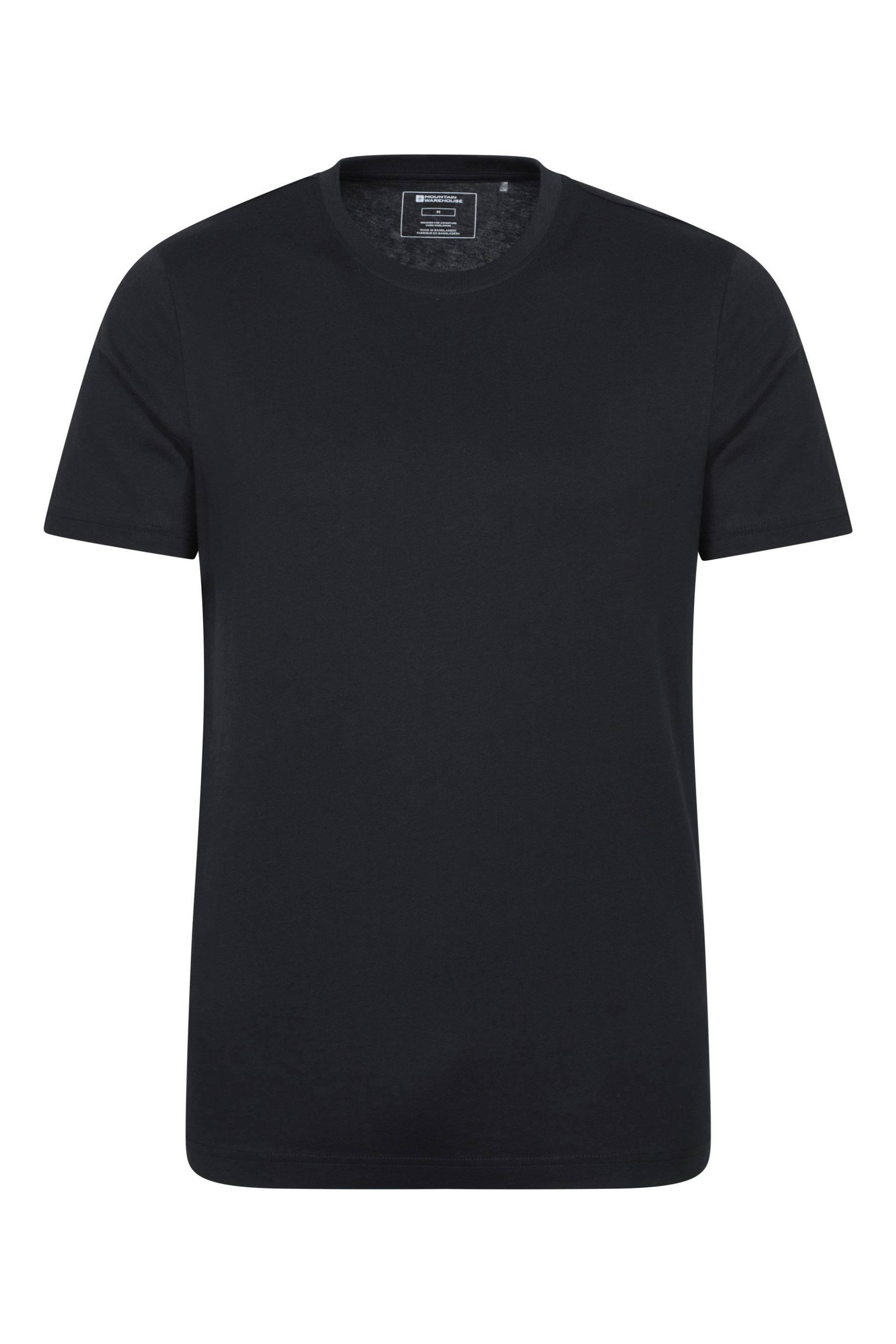 Flint Herren T-Shirt mit Rundhalsausschnitt - Schwarz von Mountain Warehouse