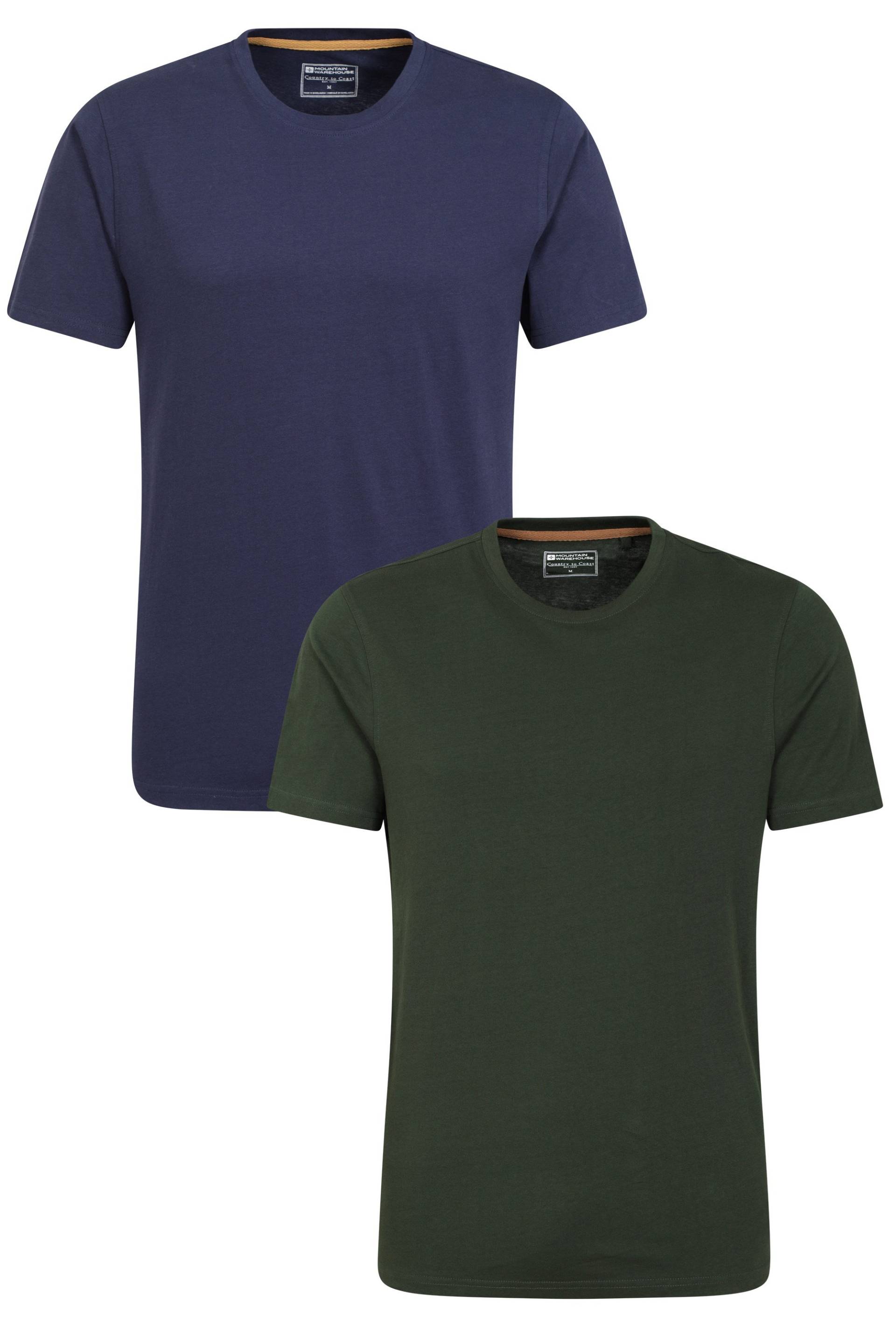 Flint Rundhals Herren T-Shirt - Multipack - Khaki Flint Rundhals Herren T-Shirt - Multipack - Khaki von Mountain Warehouse