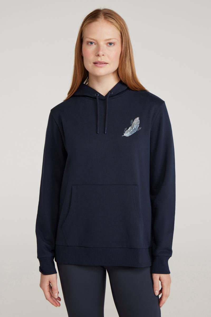 Floating Feather Gemusterter Kapuzenpullover für Damen - Marineblau von Mountain Warehouse