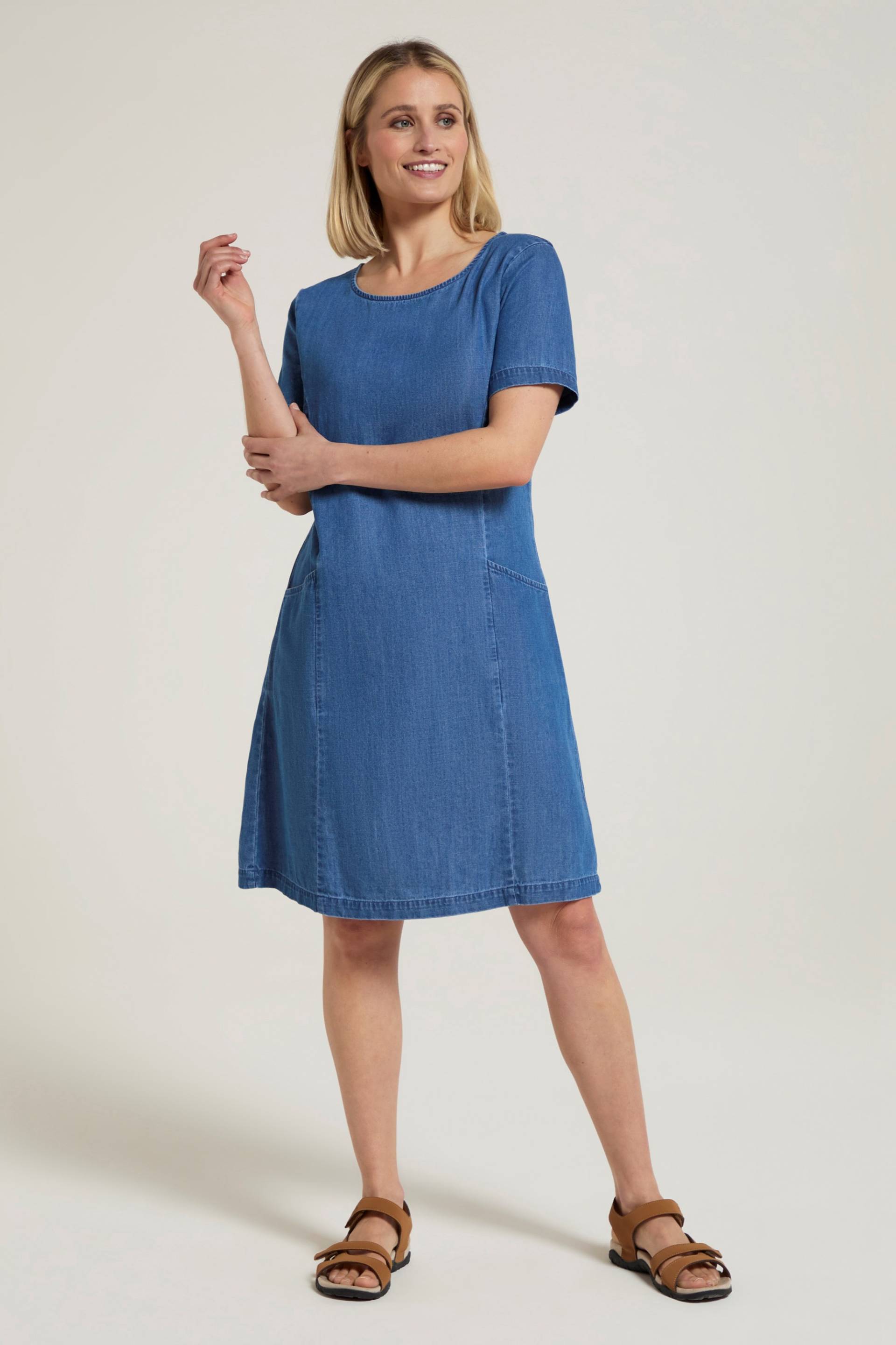 Flora Damen-Denim-Kleid - Blau von Mountain Warehouse