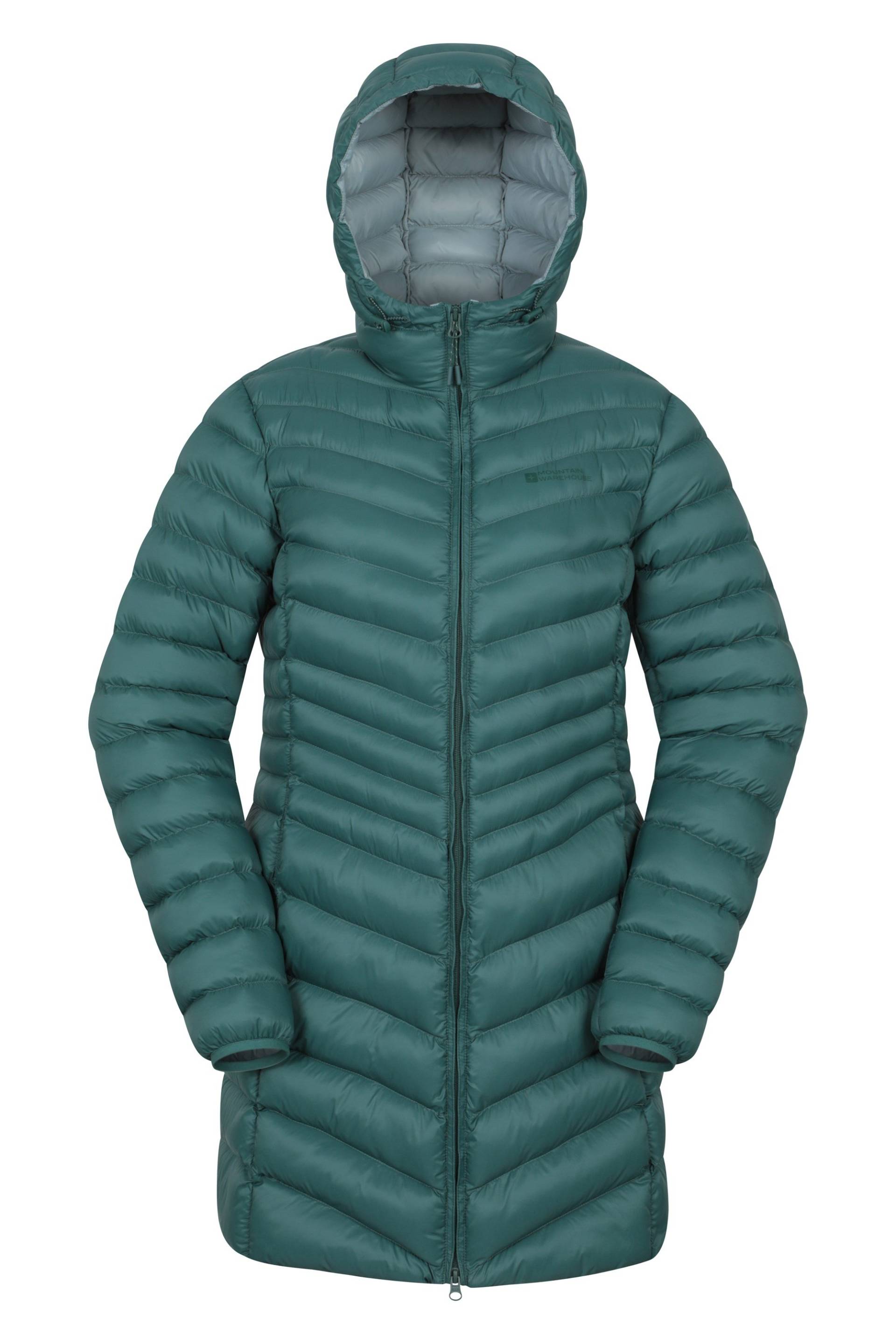 Florence Lange Damen-Steppjacke - Grün Florence Lange Damen-Steppjacke - Grün von Mountain Warehouse