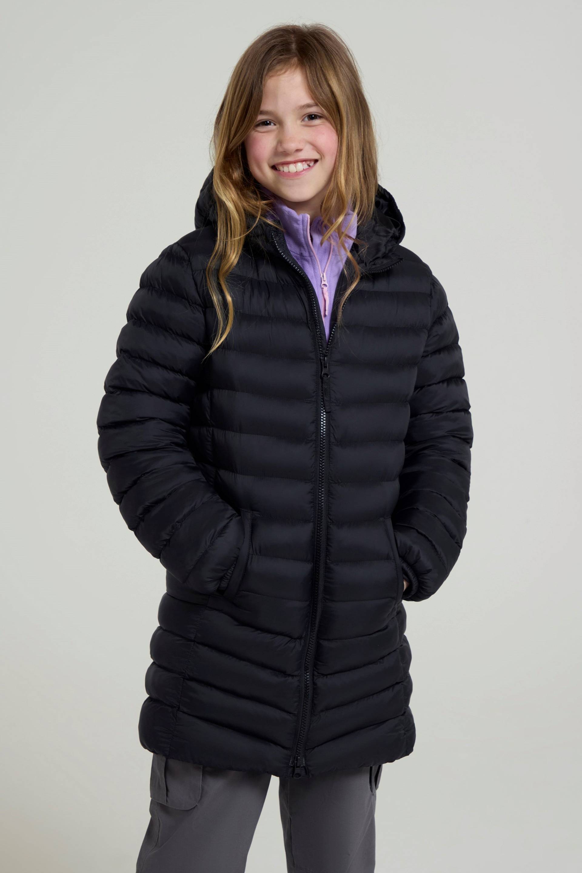 Florence Lange Gepolsterte Kinder-Jacke - Schwarz Florence Lange Gepolsterte Kinder-Jacke - Schwarz von Mountain Warehouse