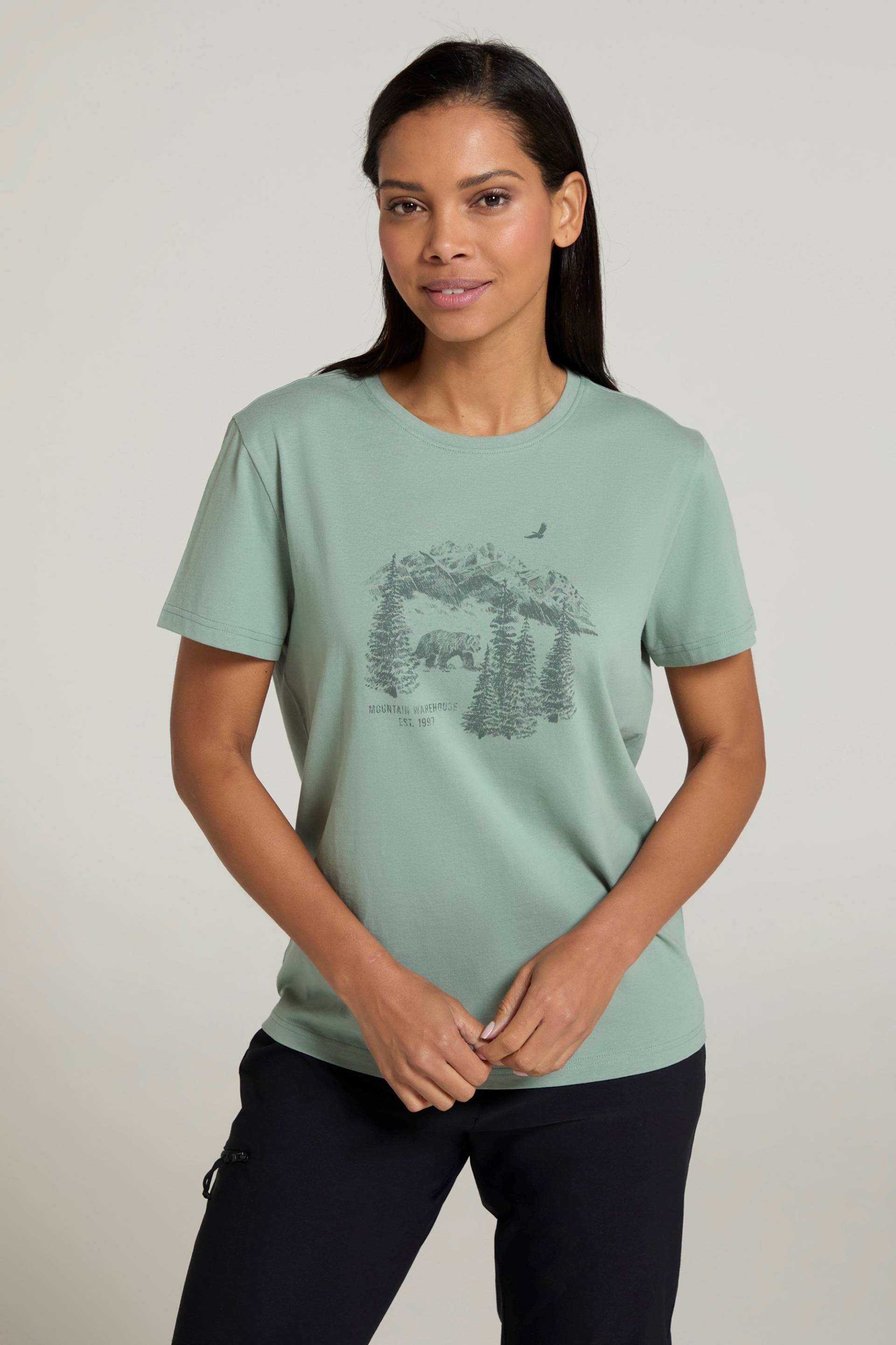 Forest Bear Lockeres Damen T-Shirt - Khaki Forest Bear Lockeres Damen T-Shirt - Khaki von Mountain Warehouse