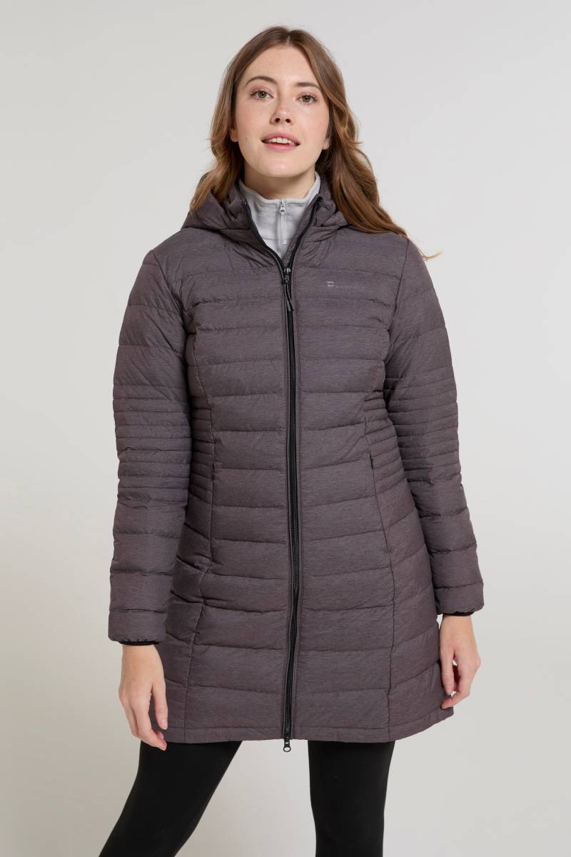 Furnace Lange Damen Daunen-Jacke - Grau von Mountain Warehouse