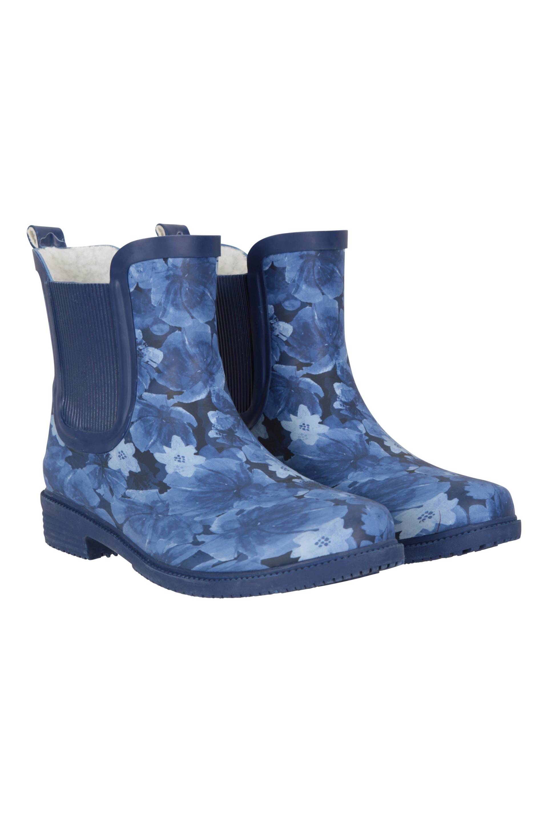 Gefütterte Knöchelhohe Damen-Gummistiefel - Dark Blau von Mountain Warehouse