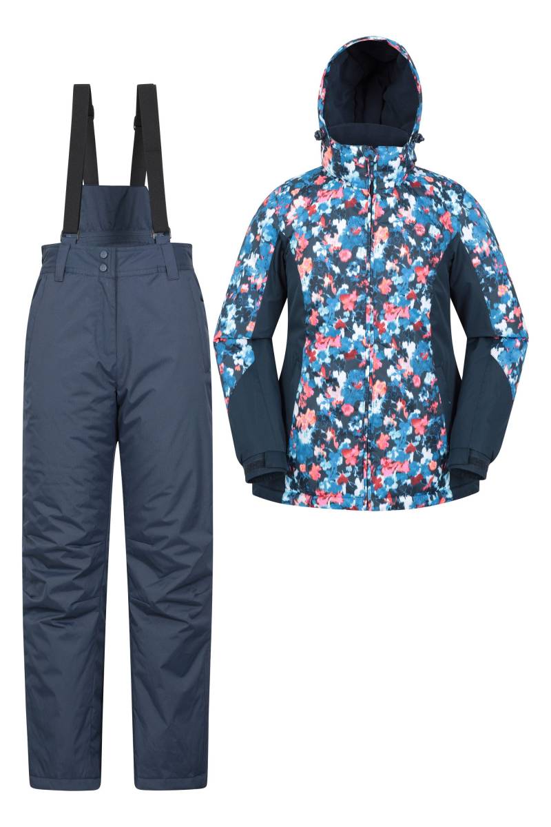 Gemusterte Damen Skijacke & -hose - Aquamarin von Mountain Warehouse