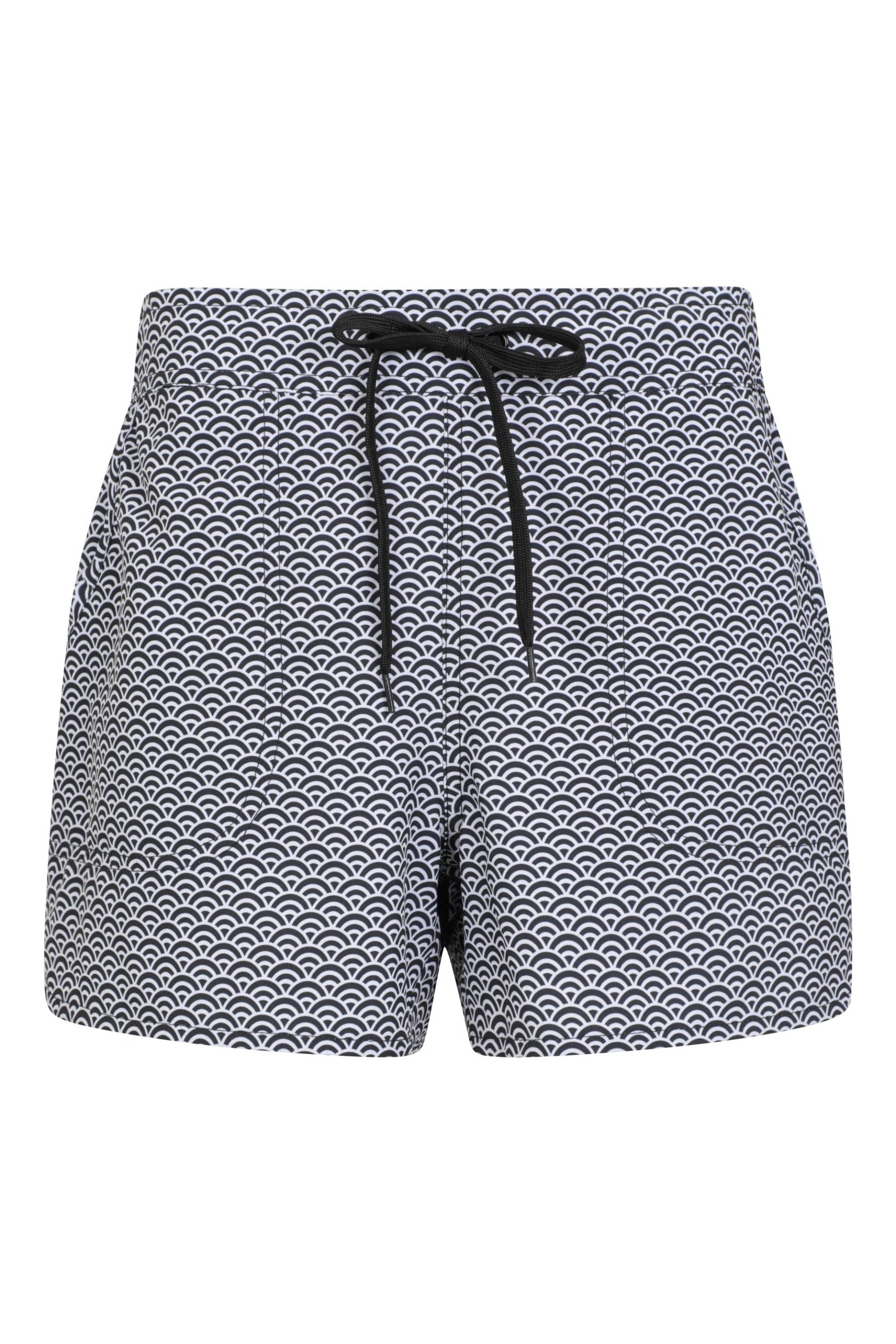 Gemusterte Damen Stretch-Boardshorts - kurz - Schwarz von Mountain Warehouse