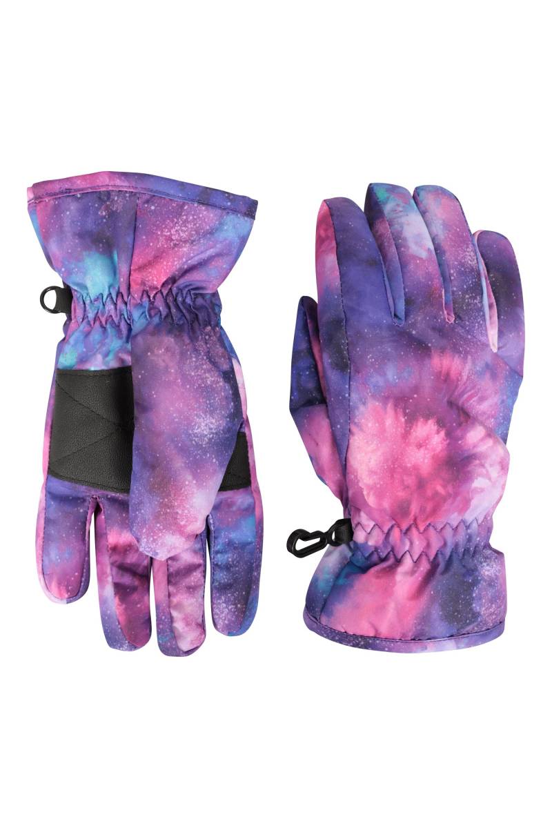 Gemusterte Kinder Ski-Handschuhe - Dunkel Lila Gemusterte Kinder Ski-Handschuhe - Dunkel Lila von Mountain Warehouse