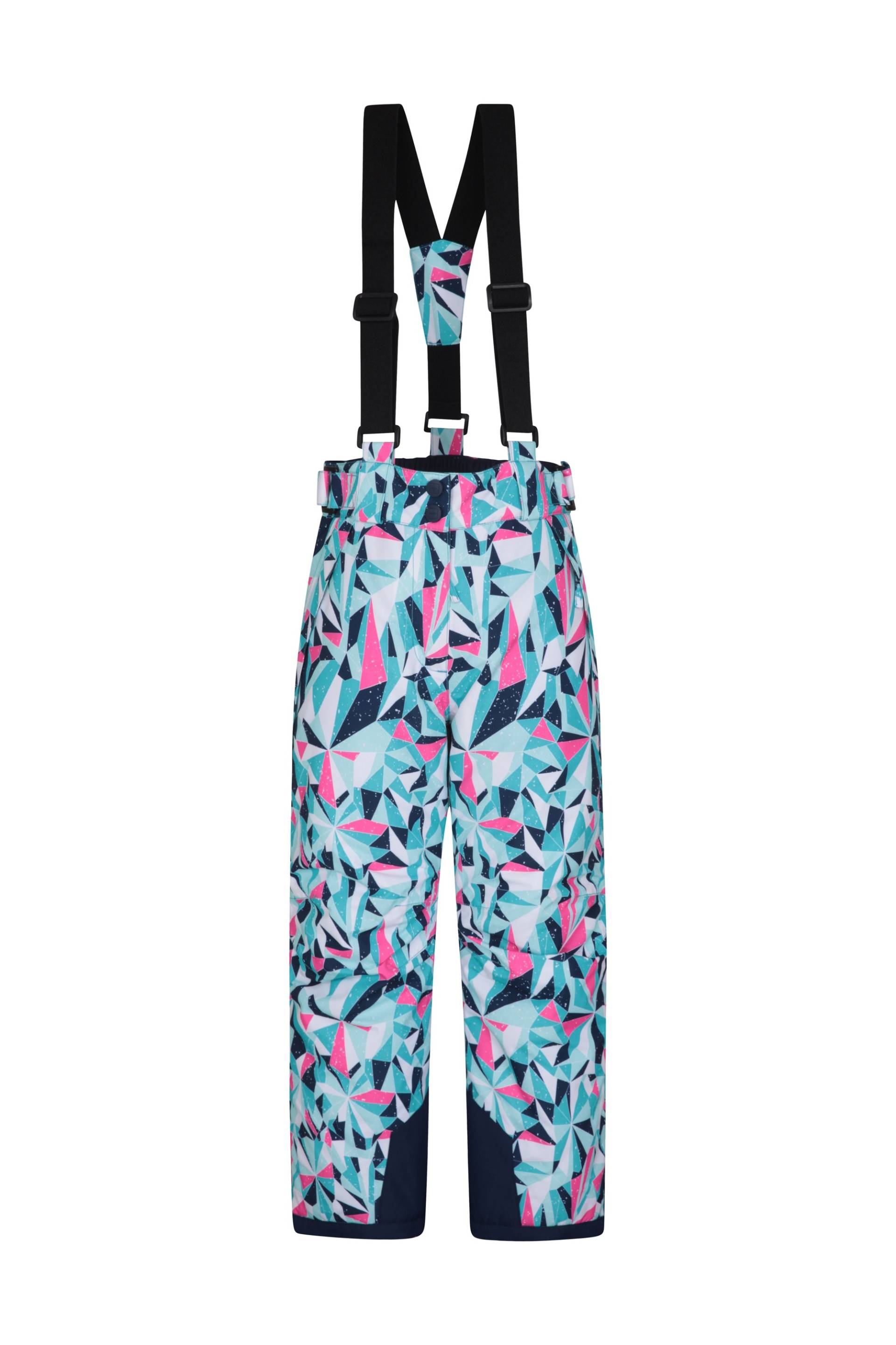 Gemusterte Kinder-Skihose - Aquamarin von Mountain Warehouse