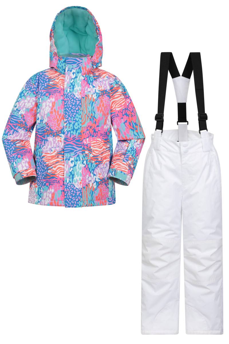 Gemusterte Kinder Skijacke und Hose Set - Rosa Gemusterte Kinder Skijacke und Hose Set - Rosa von Mountain Warehouse