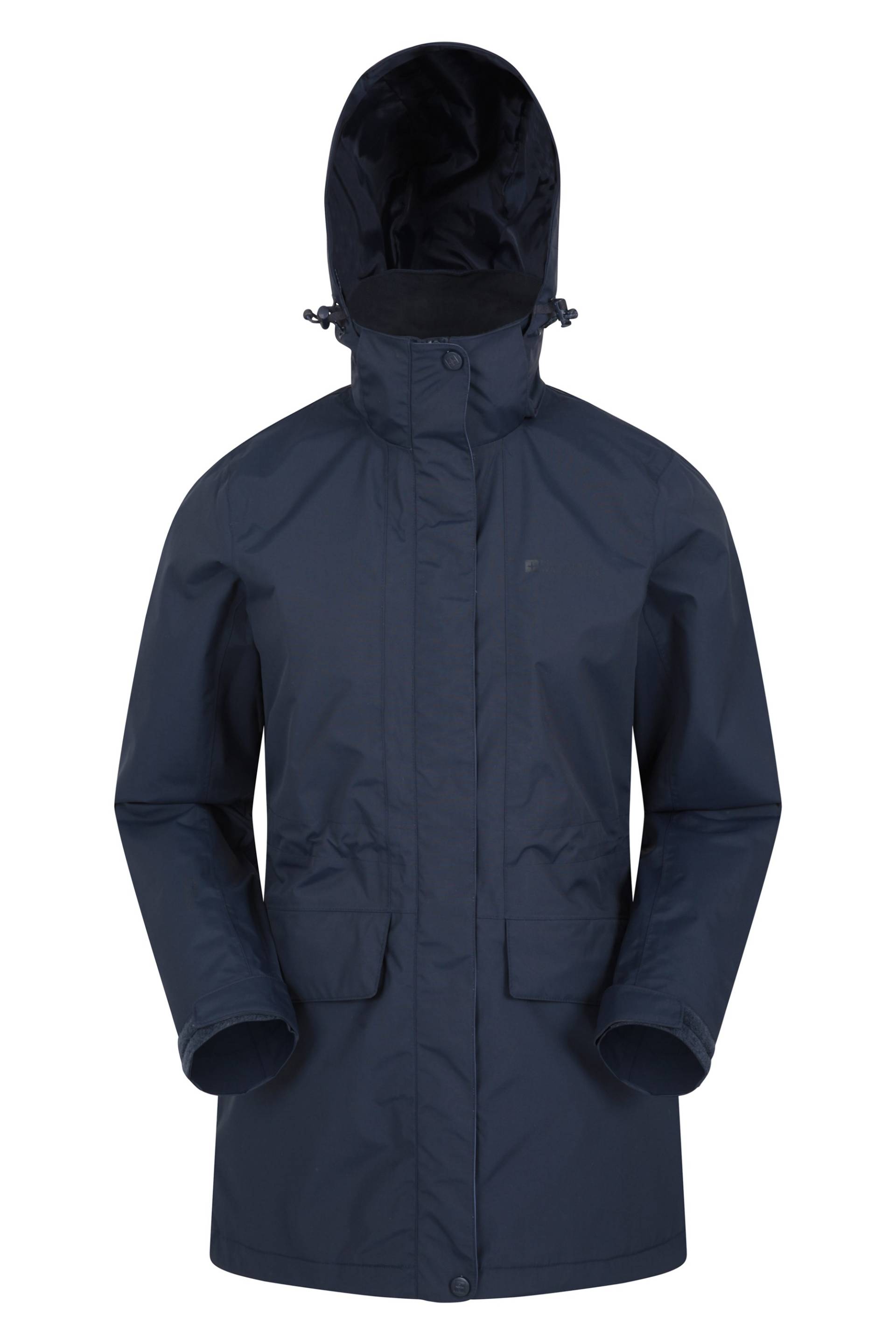 Glacial Extreme Lange Wasserdichte Damenjacke - Dark Blau von Mountain Warehouse