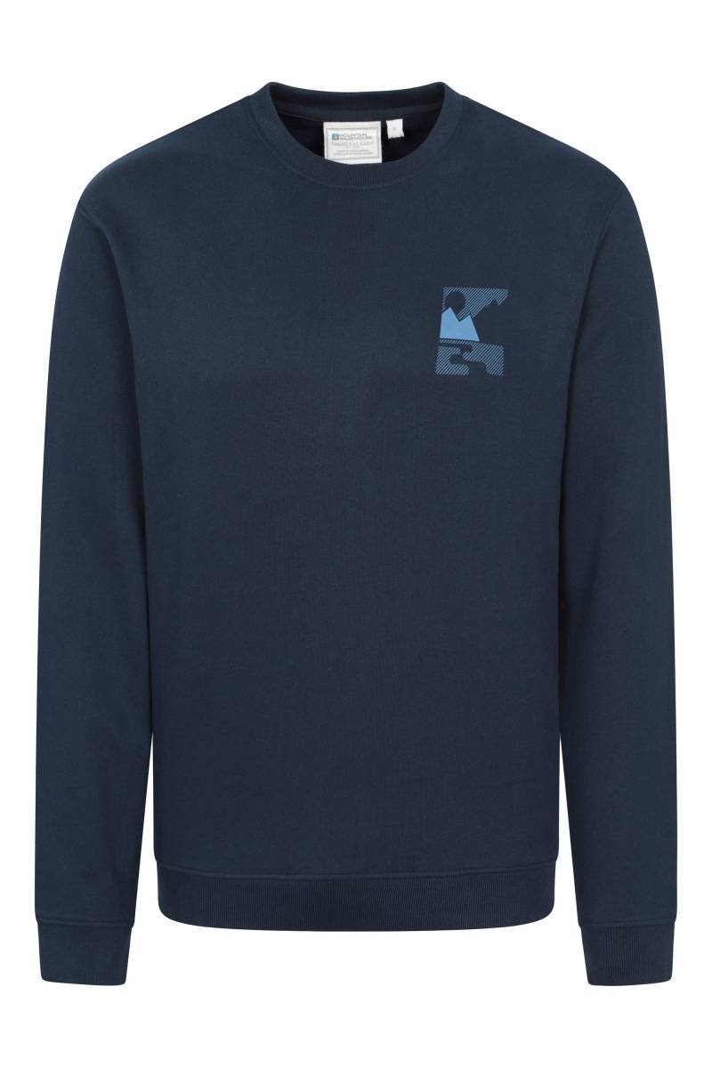 Grafik-Sweatshirt mit Bergkulisse - Marineblau von Mountain Warehouse