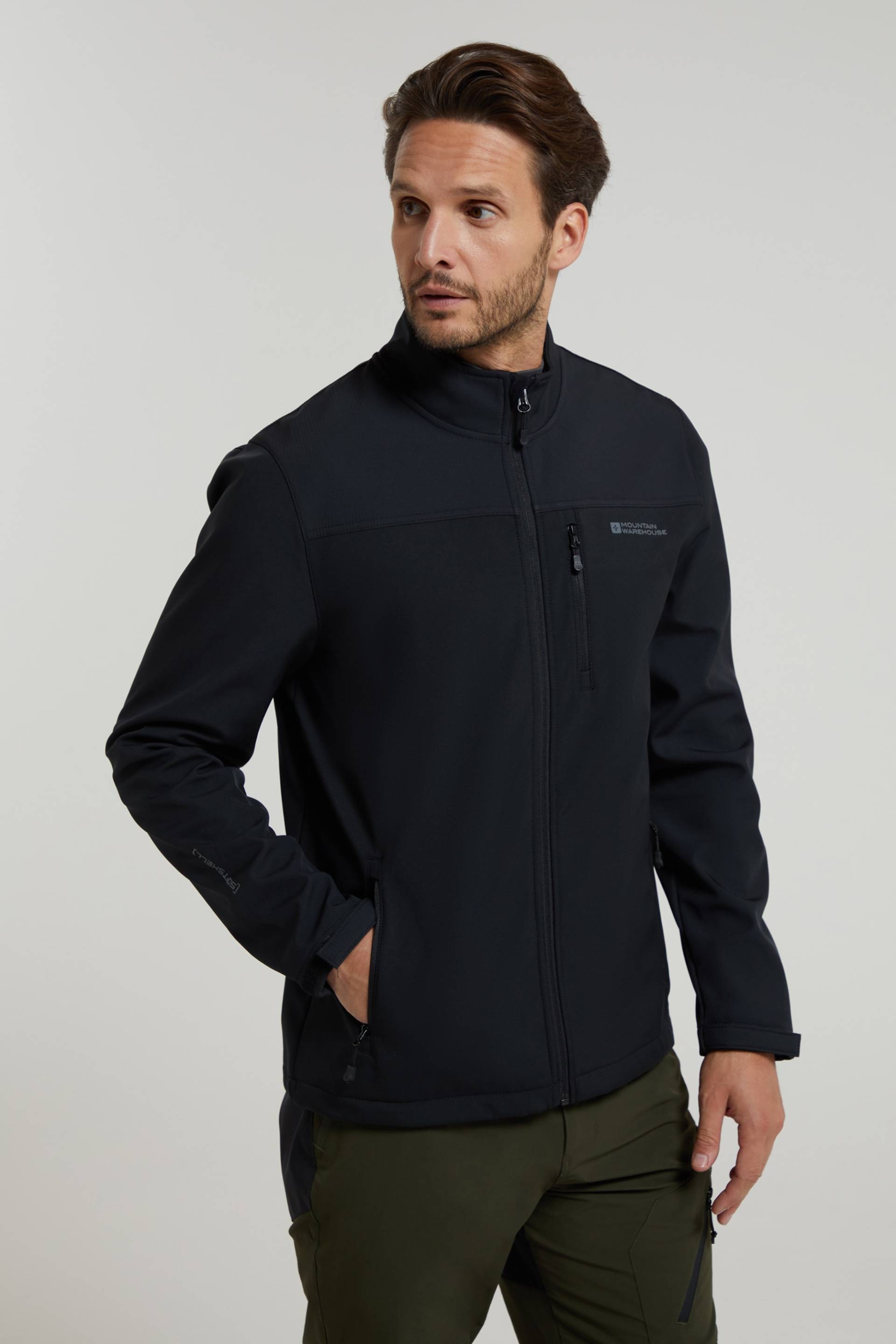 Grasmere Herren Softshelljacke - Schwarz von Mountain Warehouse