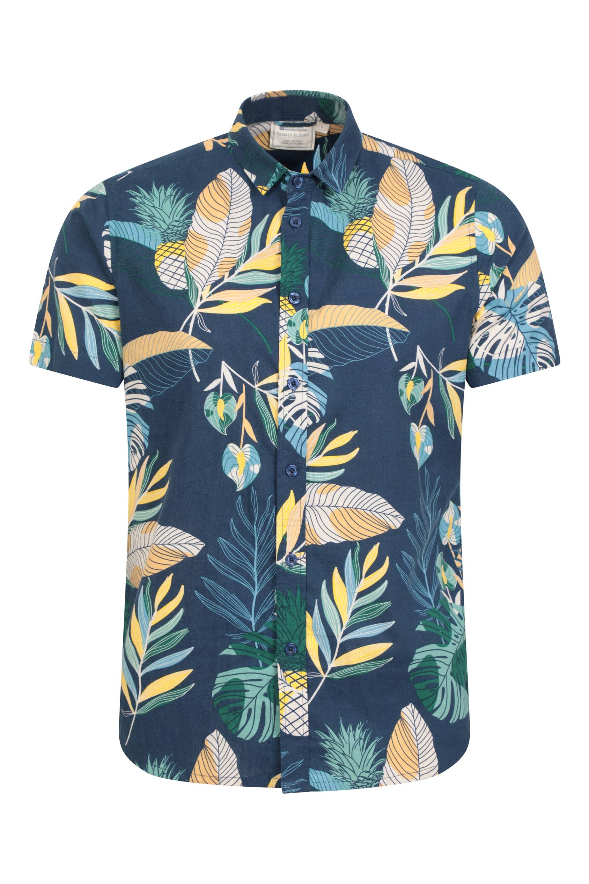 Hawaiianisches Kurzarm-Shirt Herren - Blau von Mountain Warehouse