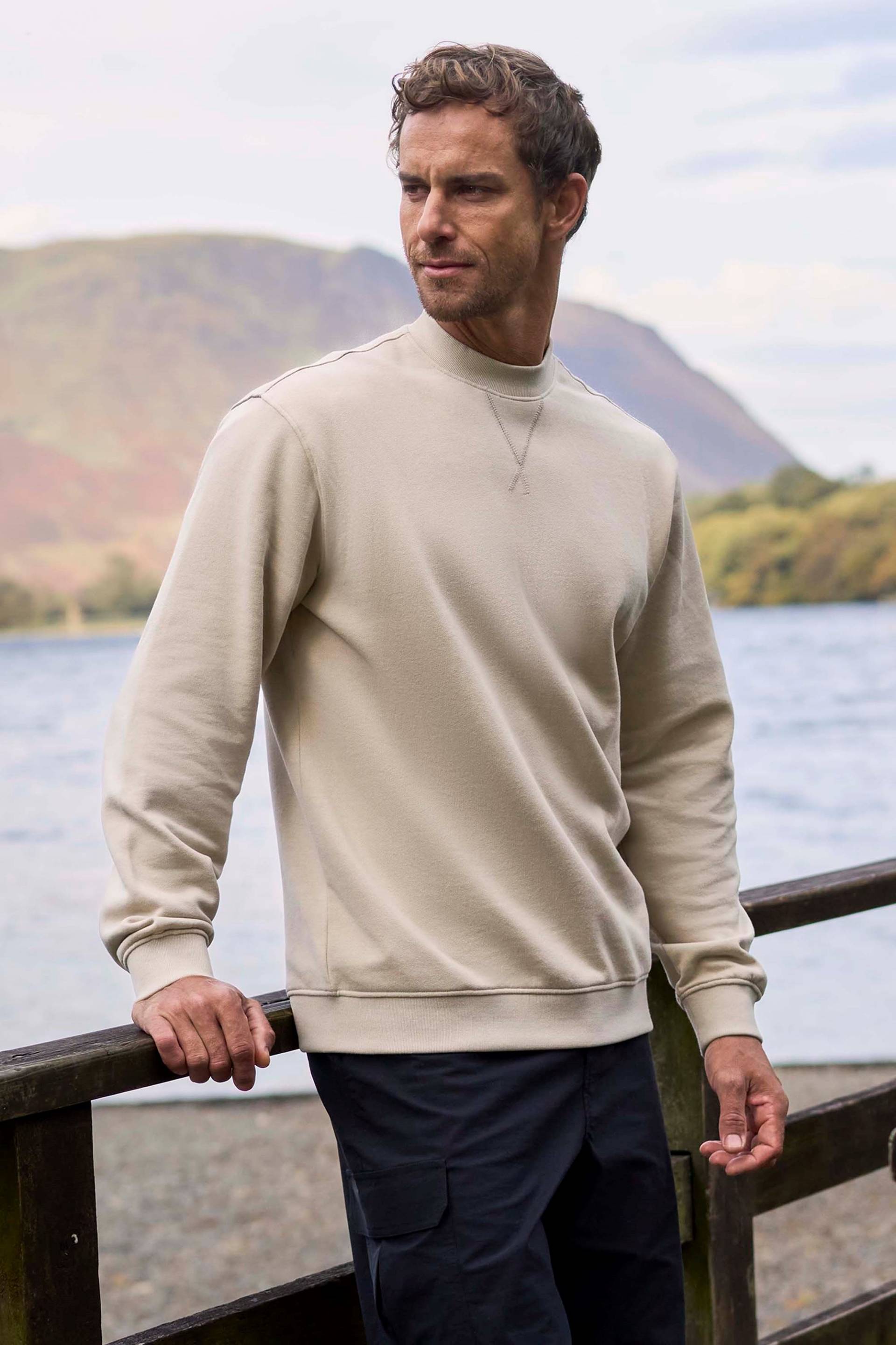 Hemsby Herren Sweatshirt - Beige Hemsby Herren Sweatshirt - Beige von Mountain Warehouse