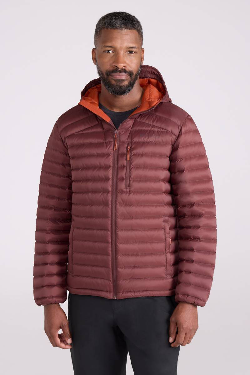 Henry Herren Daunenjacke - Burgunderrot von Mountain Warehouse