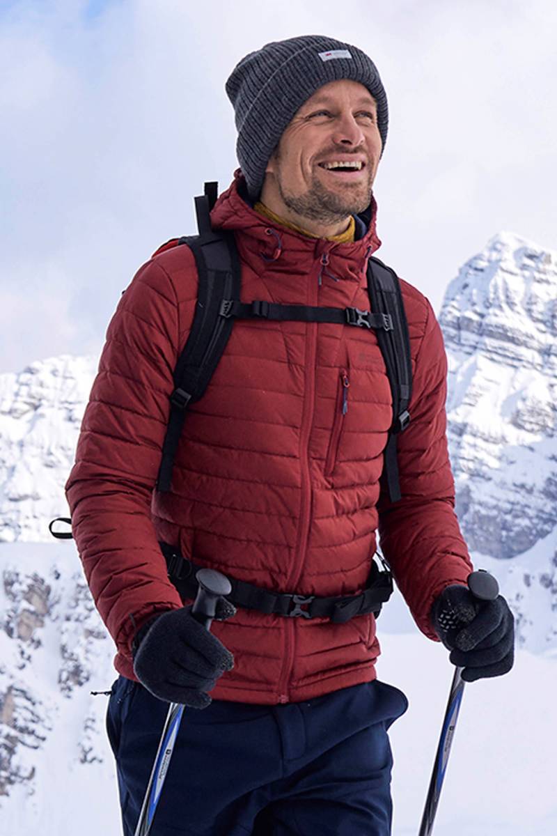 Henry Herren Daunenjacke - Dunkel Rot von Mountain Warehouse