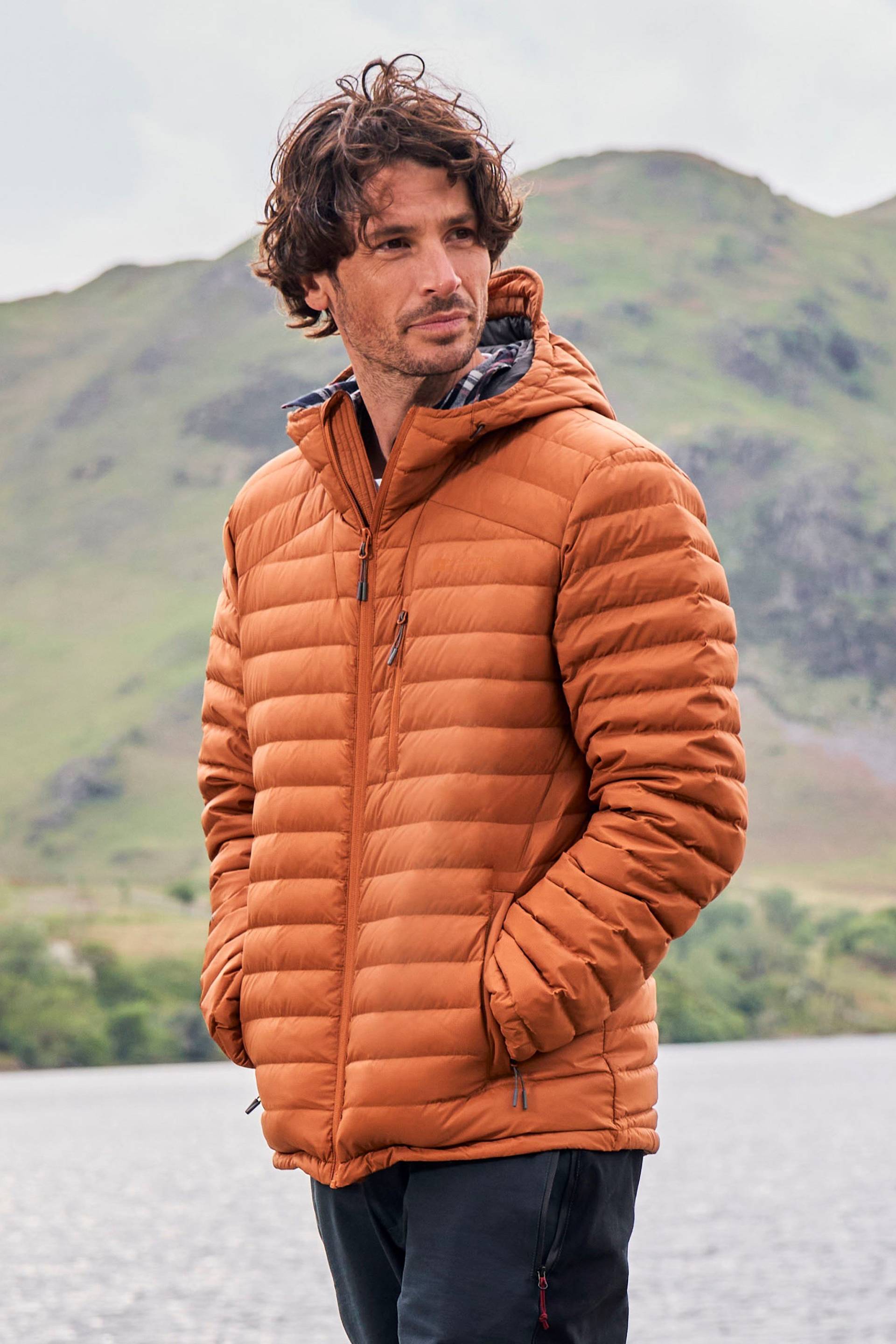 Henry Herren Daunenjacke - Orange von Mountain Warehouse