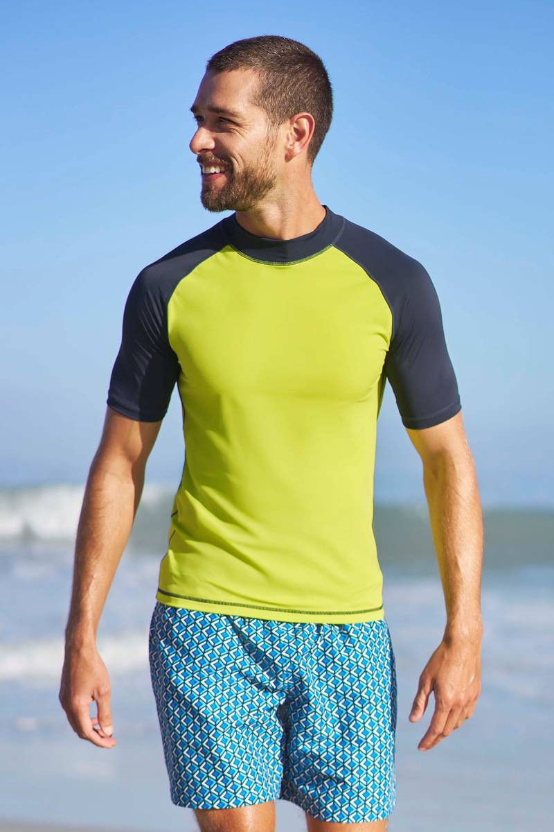 Herren UV Rashguard - Gelb von Mountain Warehouse