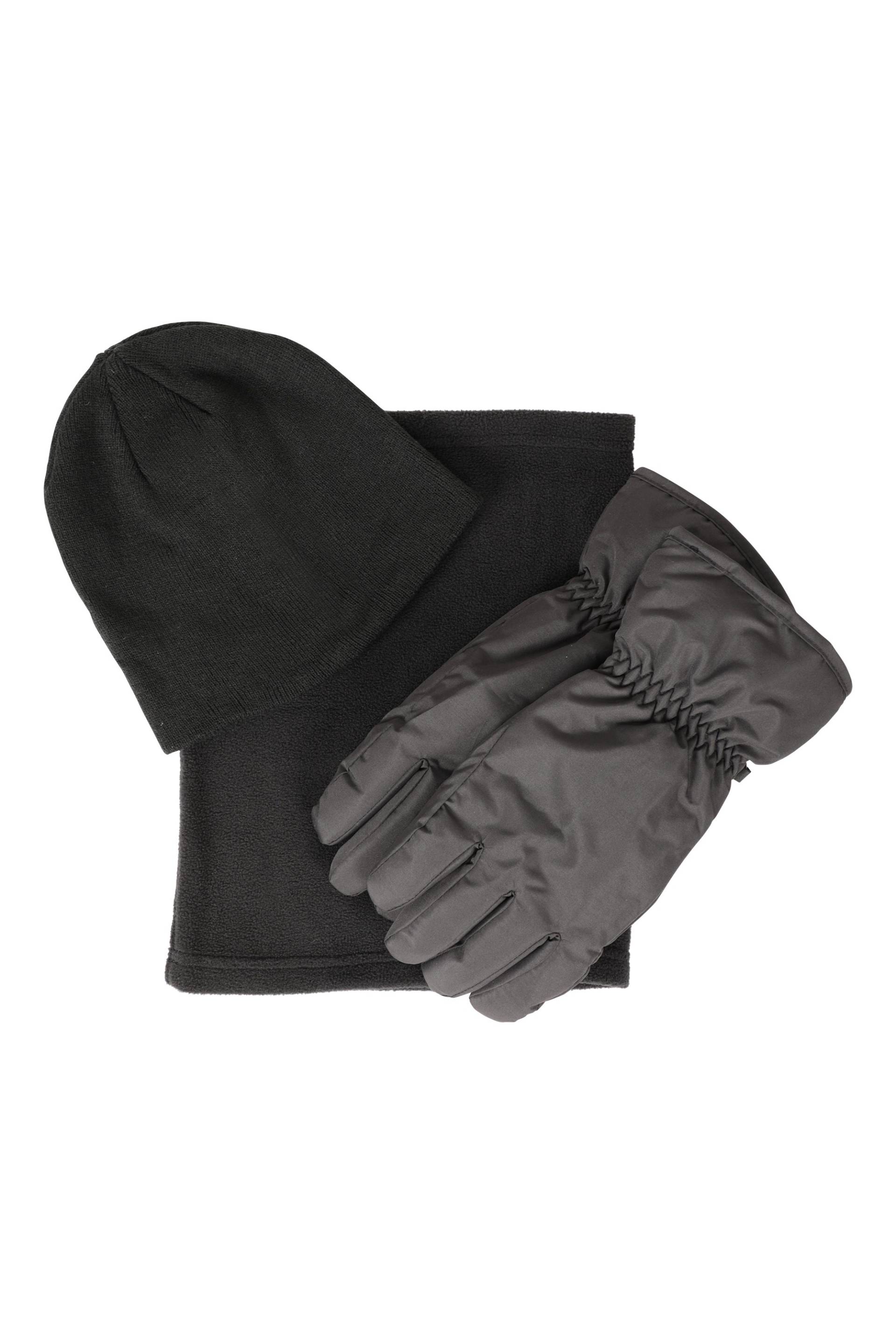 Herren Winter-Accessoires-Set - Schwarz von Mountain Warehouse