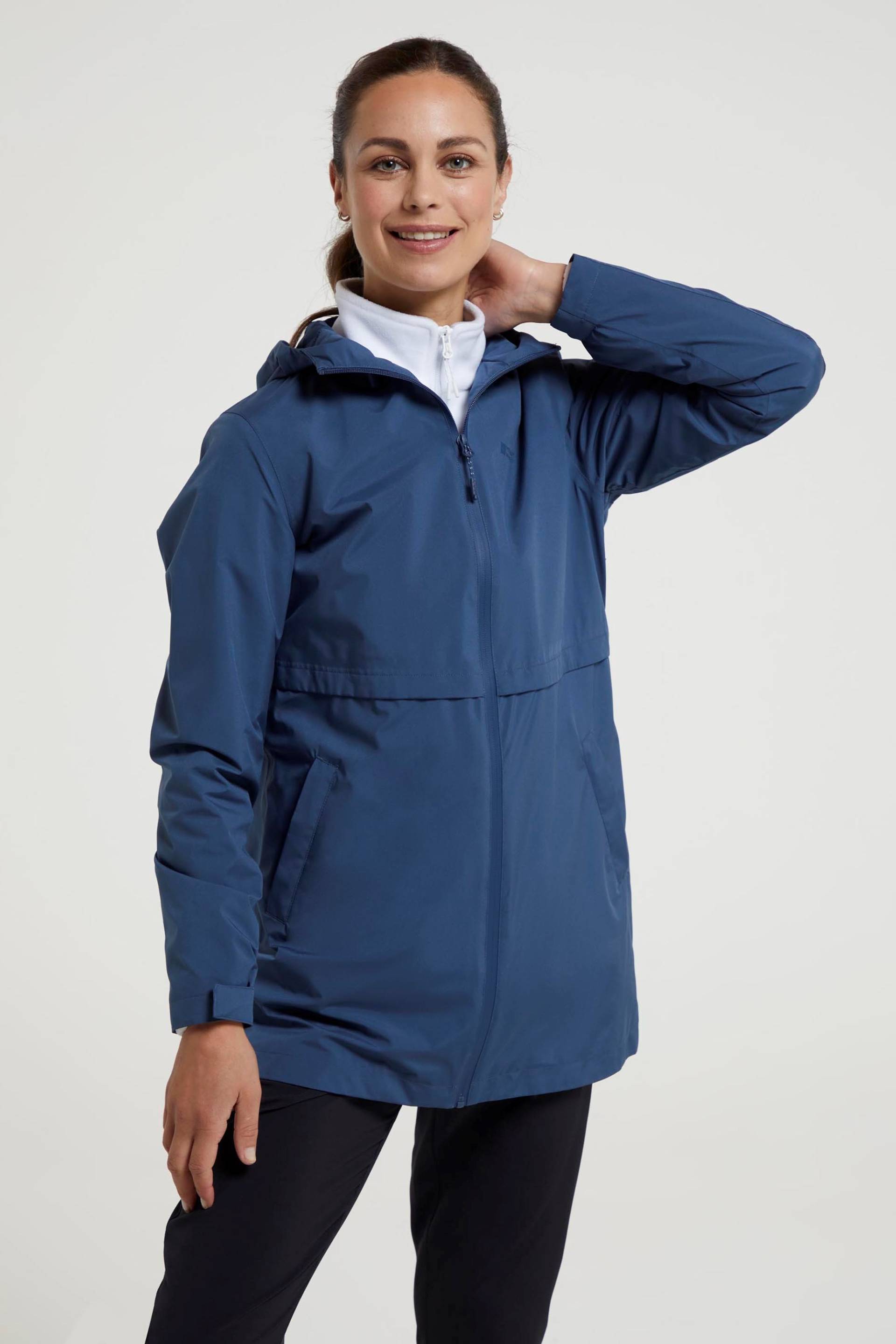 Hilltop II Wasserdichte Damenjacke - Dark Blau von Mountain Warehouse