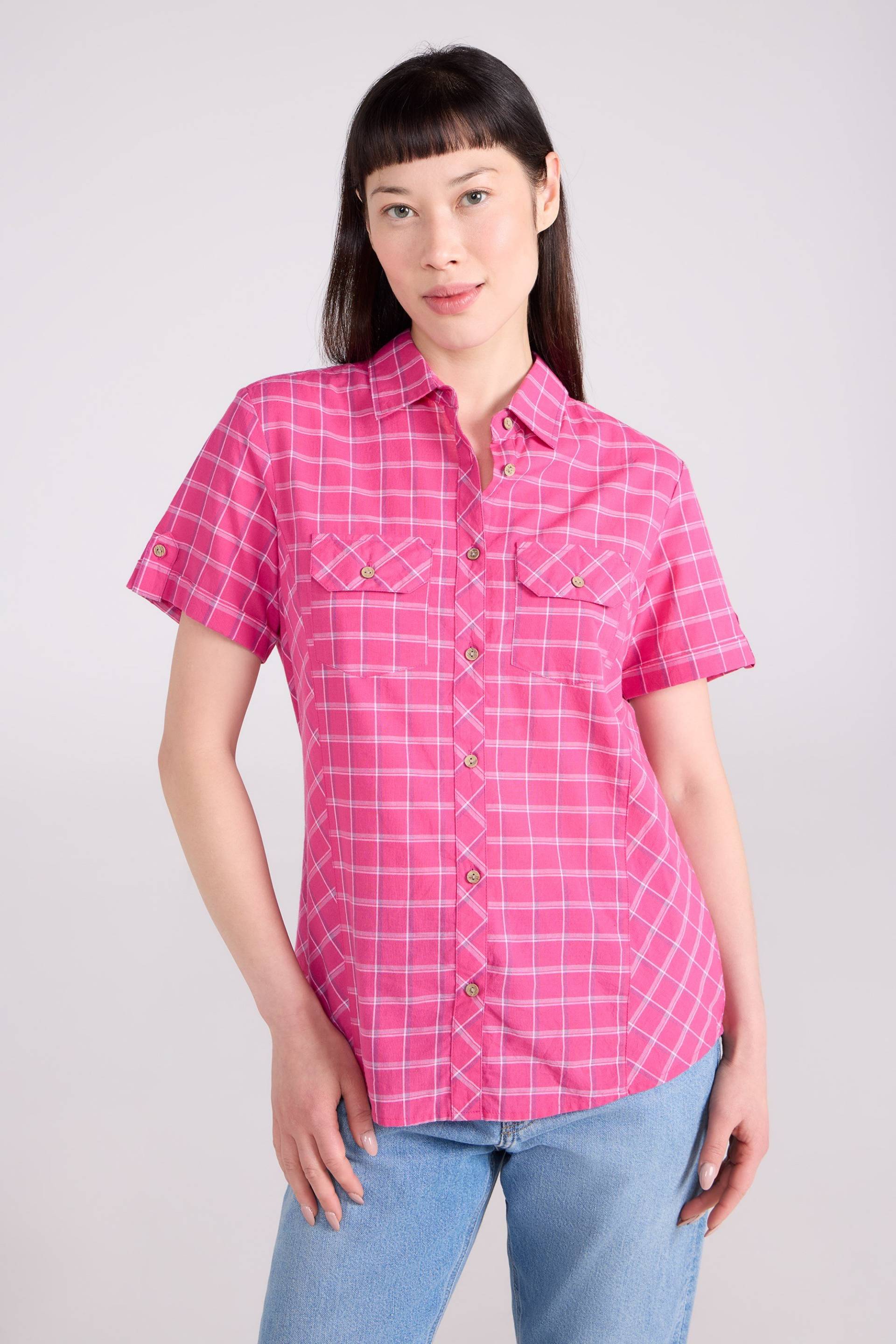 Holiday Damen-T-Shirt aus Baumwolle - Intensiv Pink von Mountain Warehouse