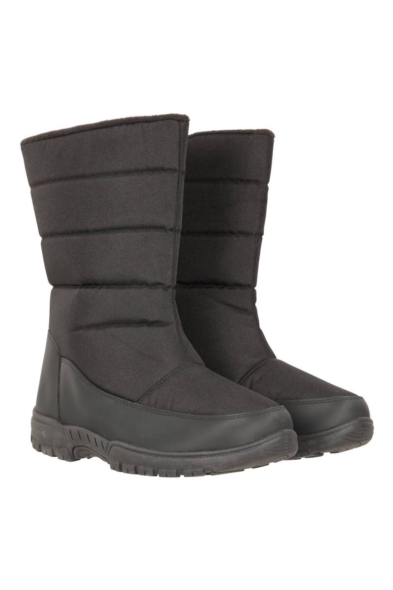 Icey Fleece-Gefütterte Herrenschneestiefel - Schwarz von Mountain Warehouse