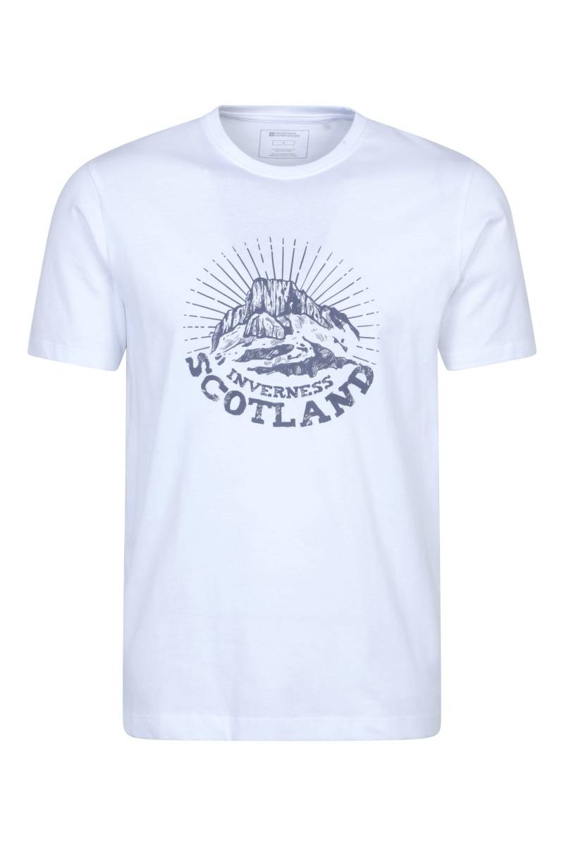 Inverness Kurzarm-T-Shirt für Herren - Weiss von Mountain Warehouse