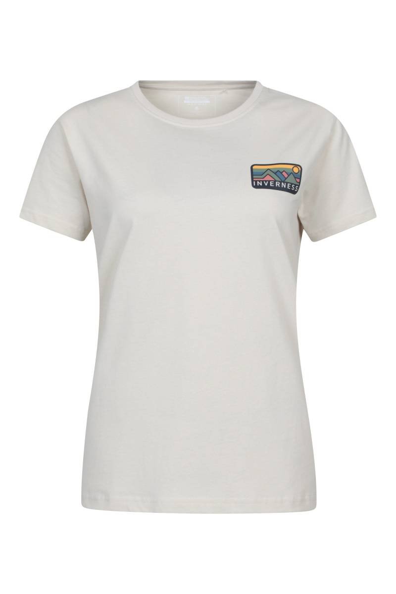Inverness Relaxed Damen-T-Shirt mit kurzen Ärmeln - Beige von Mountain Warehouse