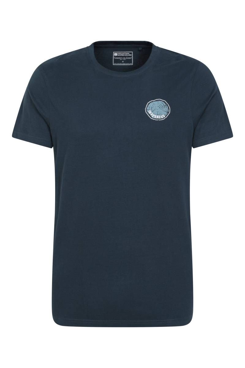 Inverness Tree Ring Herren T-Shirt - Dark Blau von Mountain Warehouse