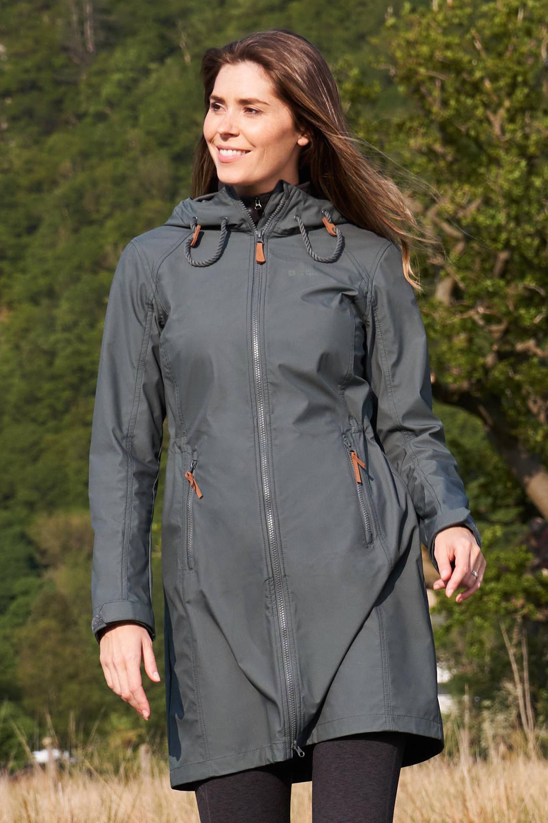 Iona Longline Damen-Softshelljacke - Grün von Mountain Warehouse