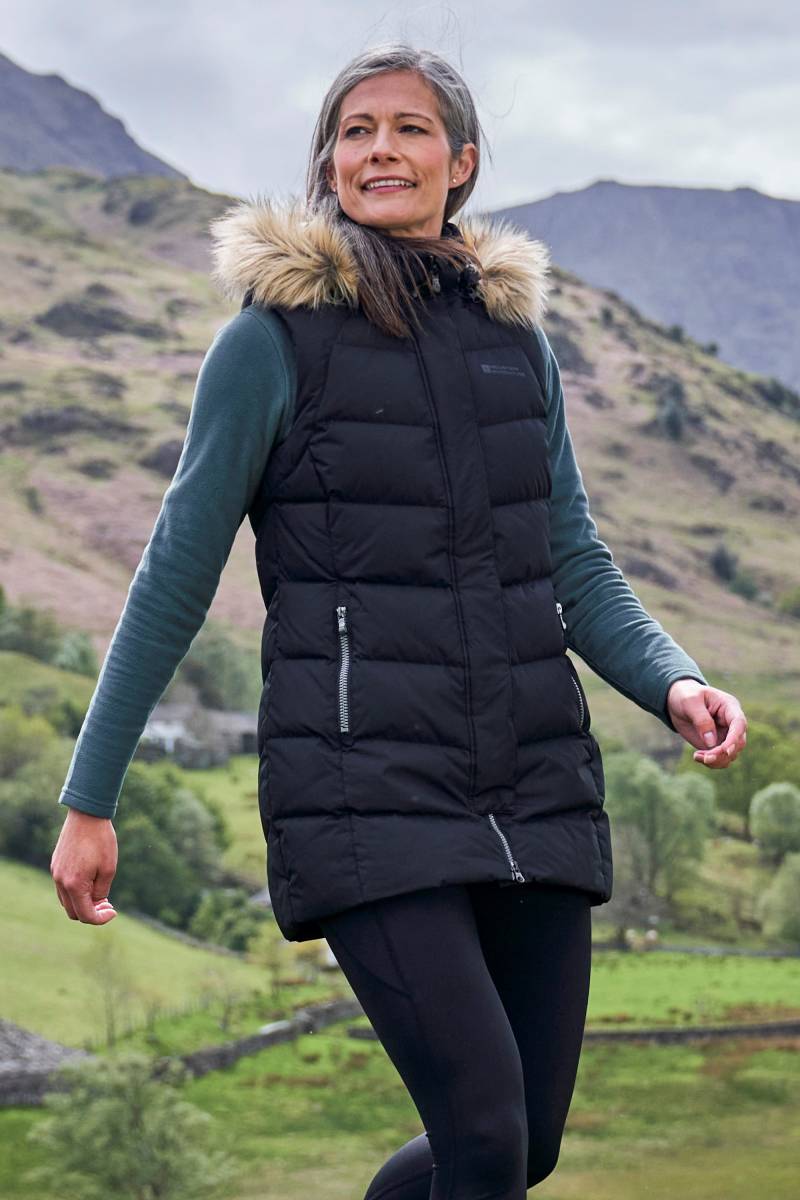 Isla Extreme Damen Daunenweste - Schwarz von Mountain Warehouse