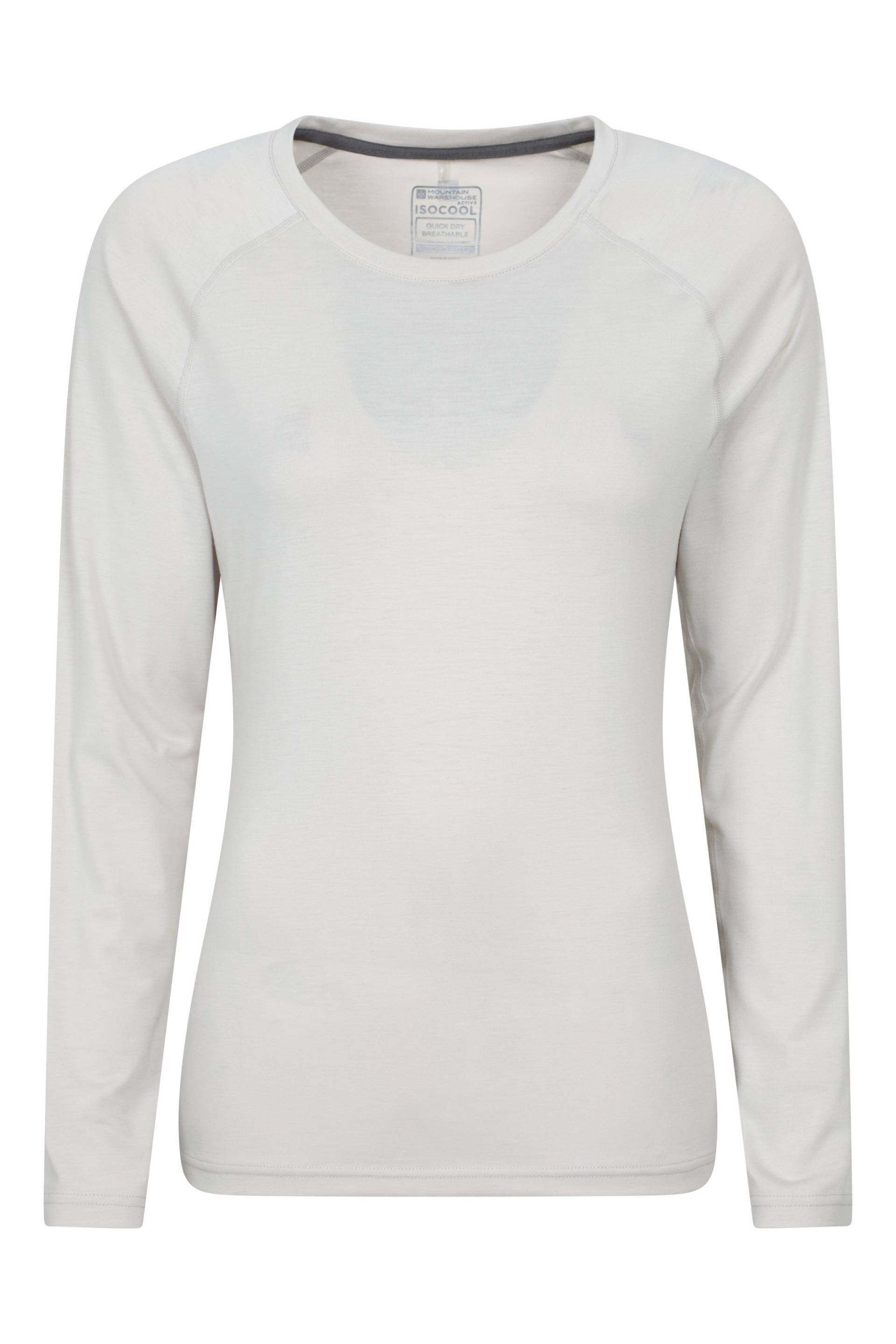 IsoCool Dynamic Damen Langarm-Shirt - Beige von Mountain Warehouse