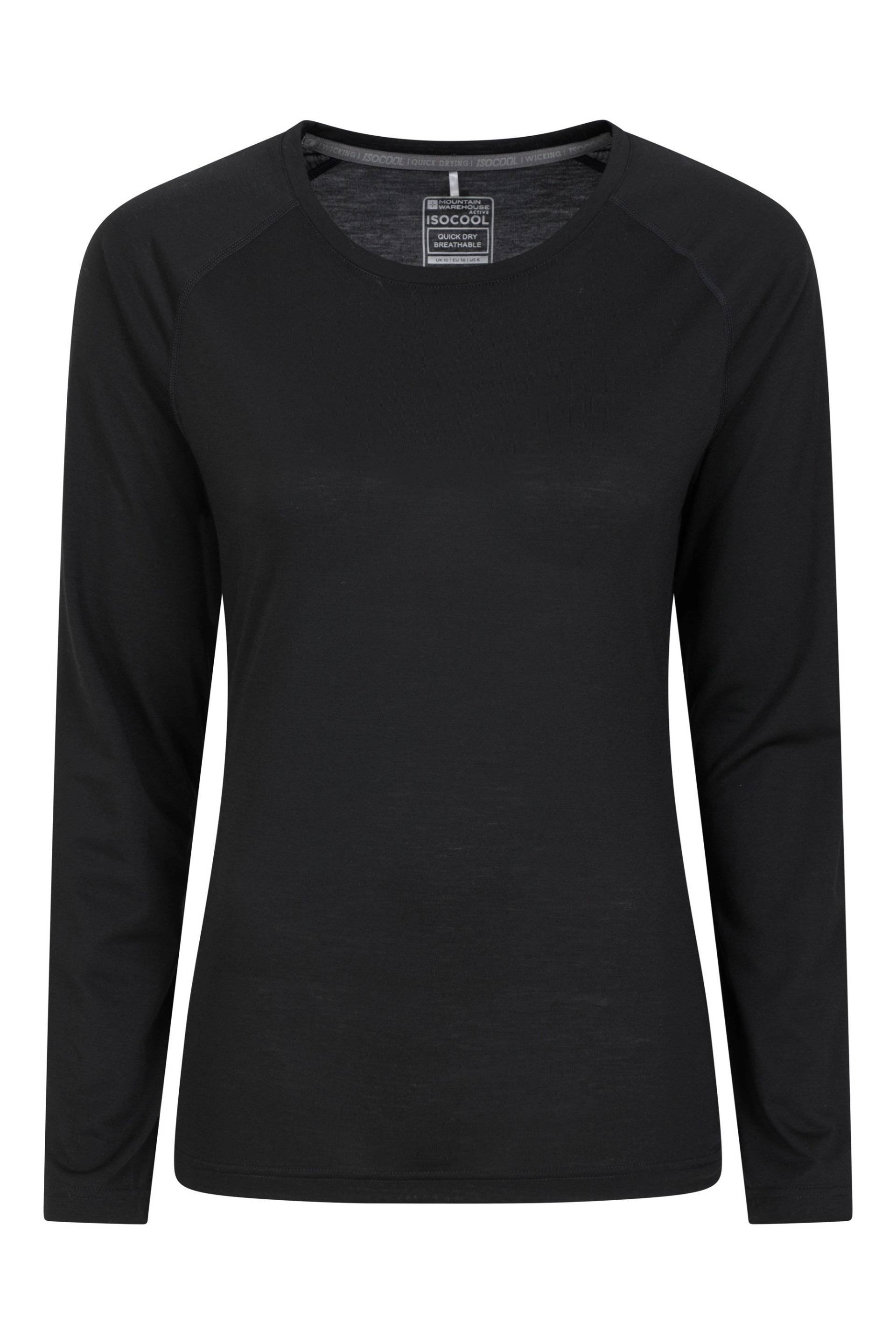 IsoCool Dynamic Damen Langarm-Shirt - Schwarz von Mountain Warehouse