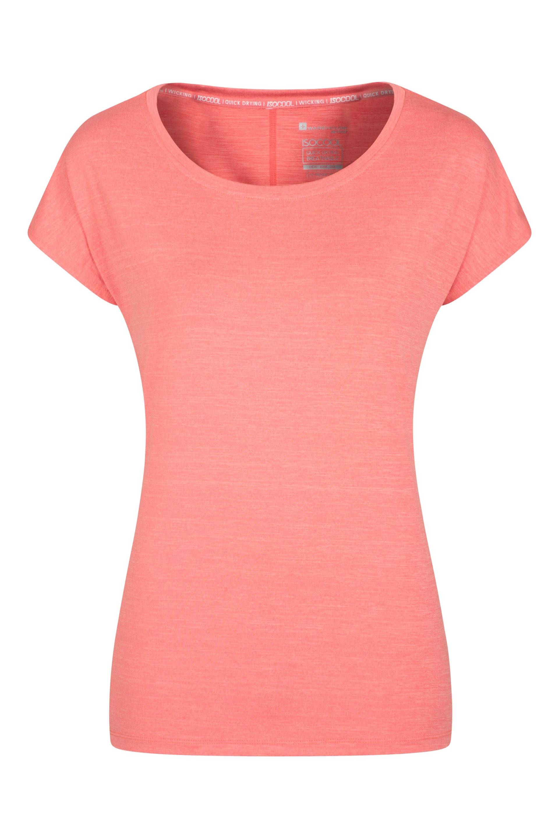 IsoCool Dynamic Panna Lockeres Damen T-Shirt - Pink von Mountain Warehouse