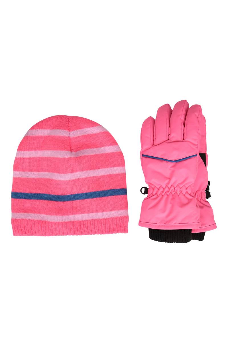 IsoTherm Kindermütze und Handschuh-Set - Rosa von Mountain Warehouse